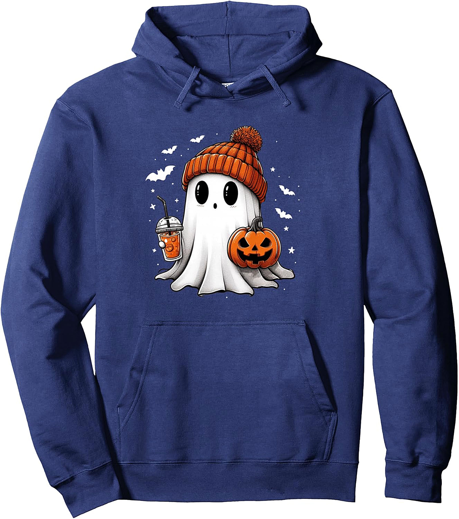 ute Ghost Coffee Halloween Pullover Hoodie | Cozy Fall