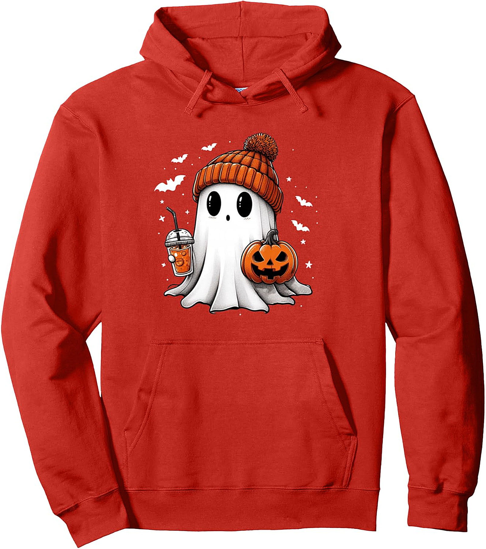 ute Ghost Coffee Halloween Pullover Hoodie | Cozy Fall