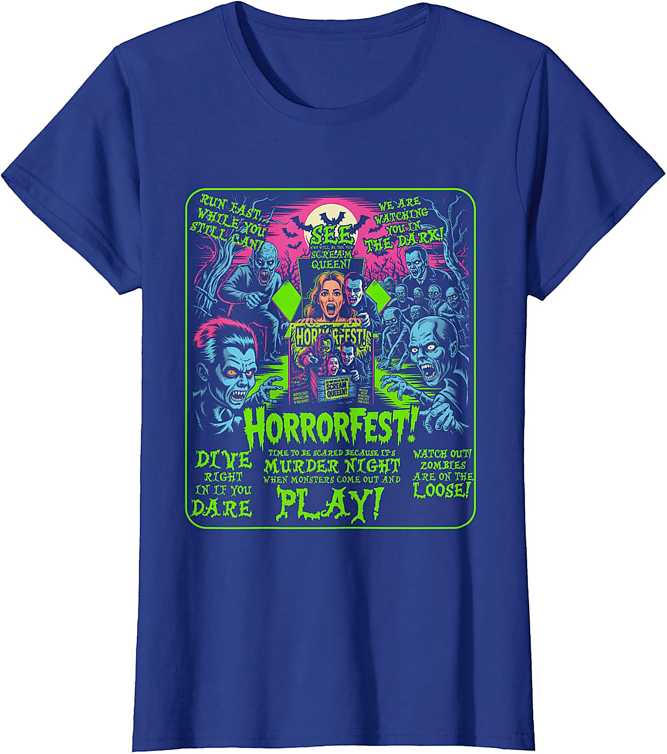 Vintage Horrorfest Poster T-Shirt | Halloween Movie Tee