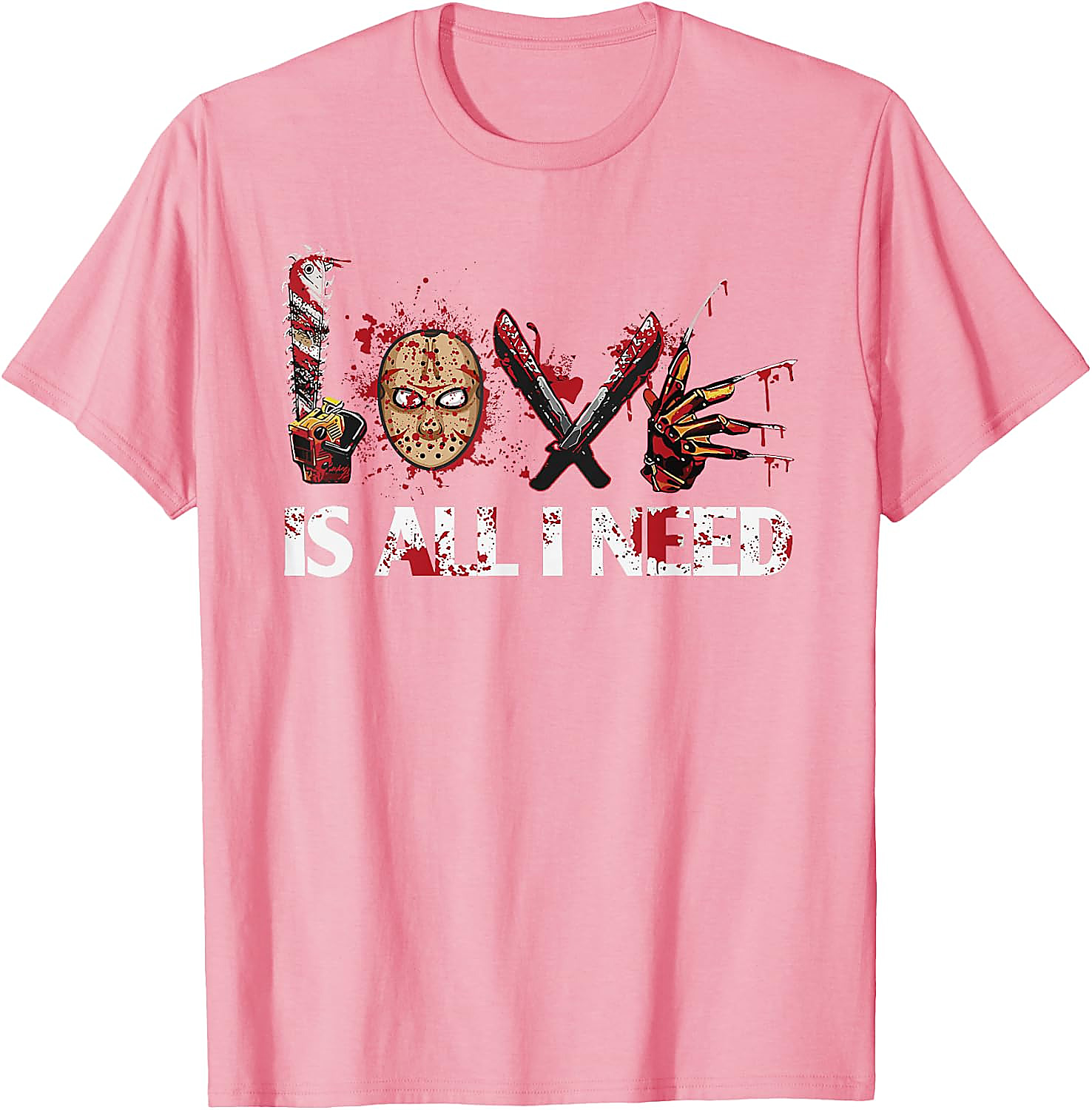 Love Horror Movies T-Shirt | Funny Slasher Graphic Tee