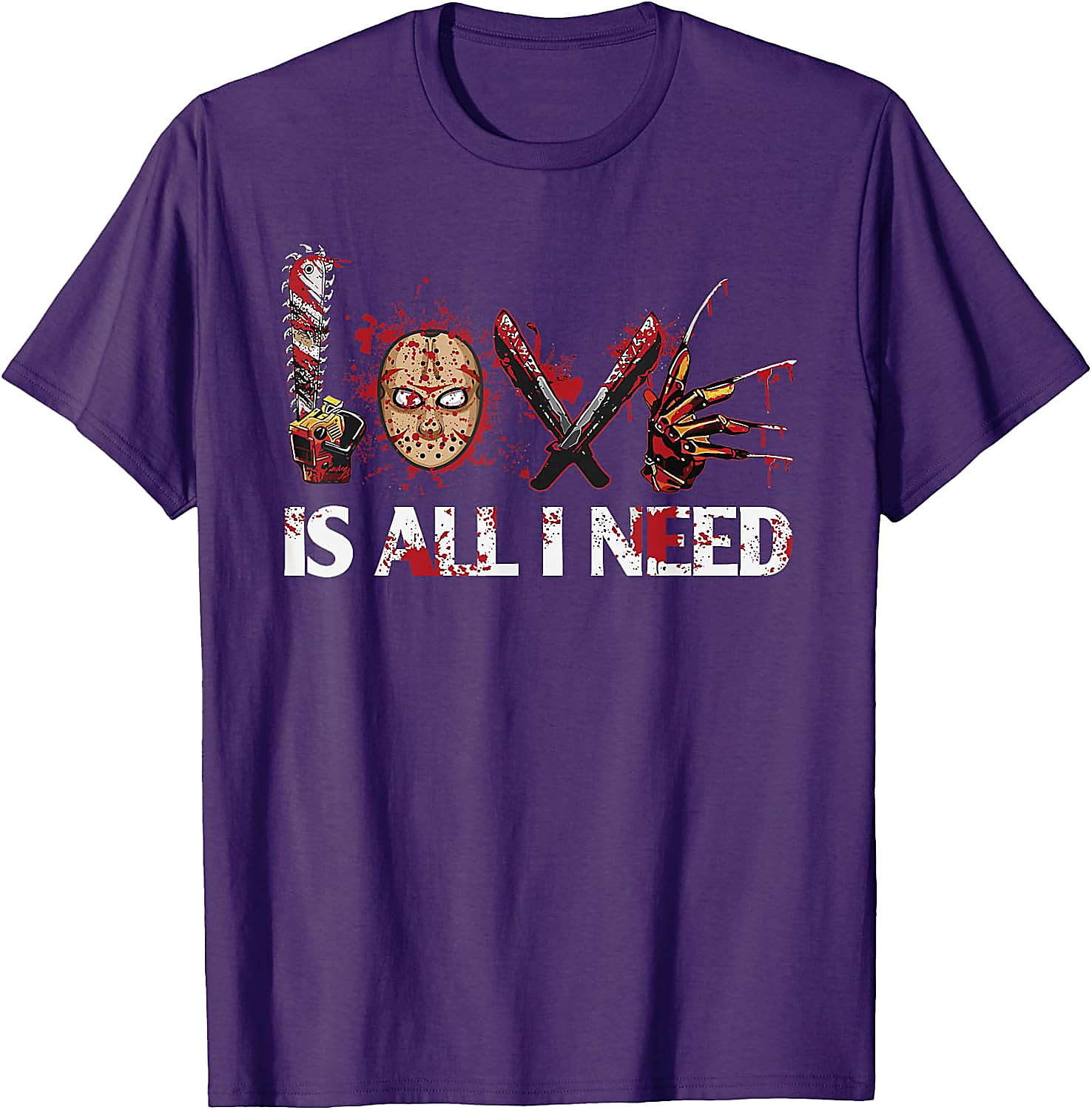 Love Horror Movies T-Shirt | Funny Slasher Graphic Tee