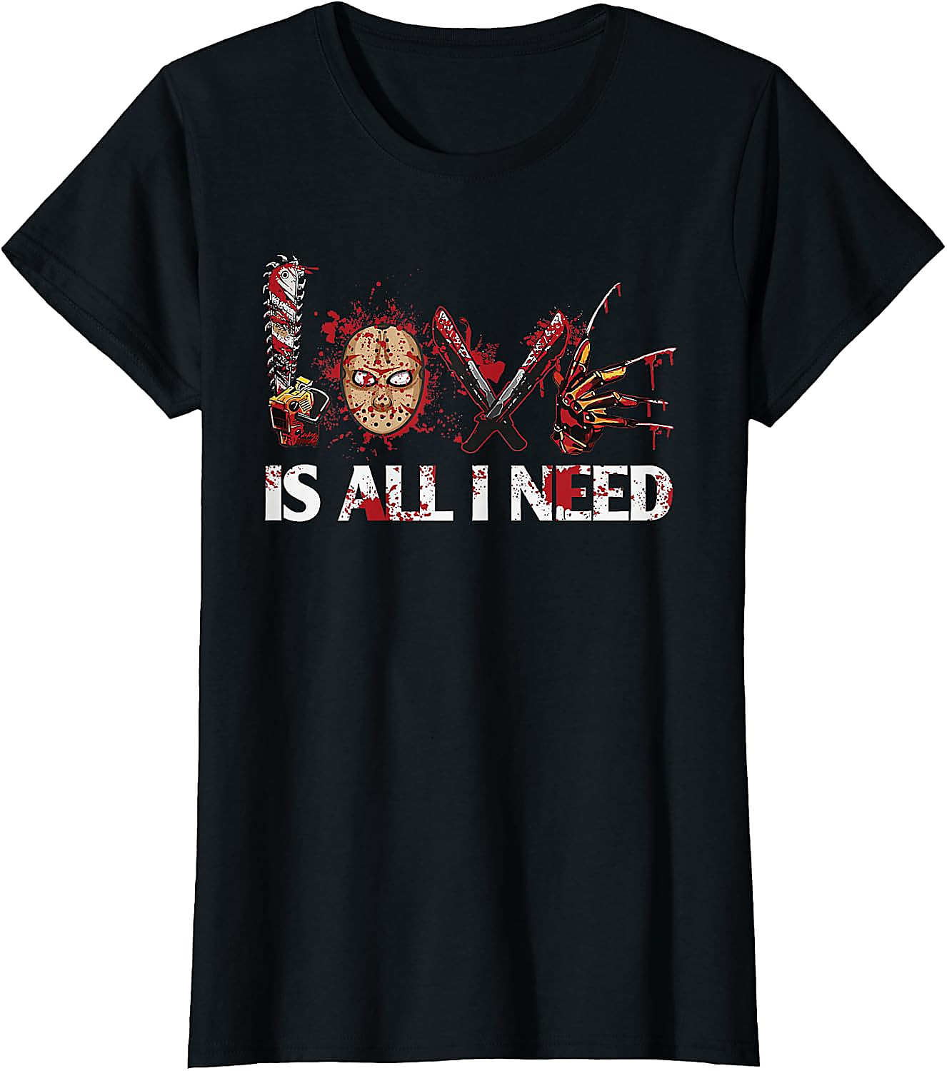 Love Horror Movies T-Shirt | Funny Slasher Graphic Tee