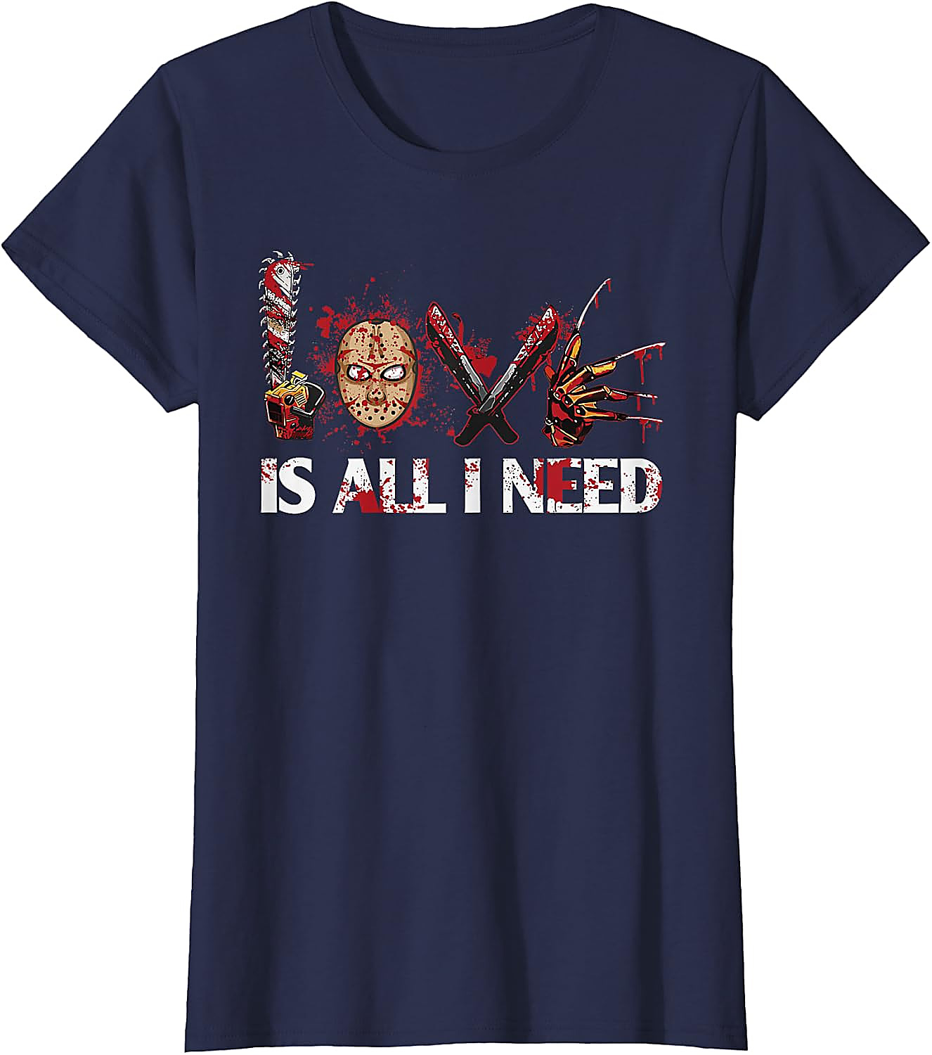 Love Horror Movies T-Shirt | Funny Slasher Graphic Tee