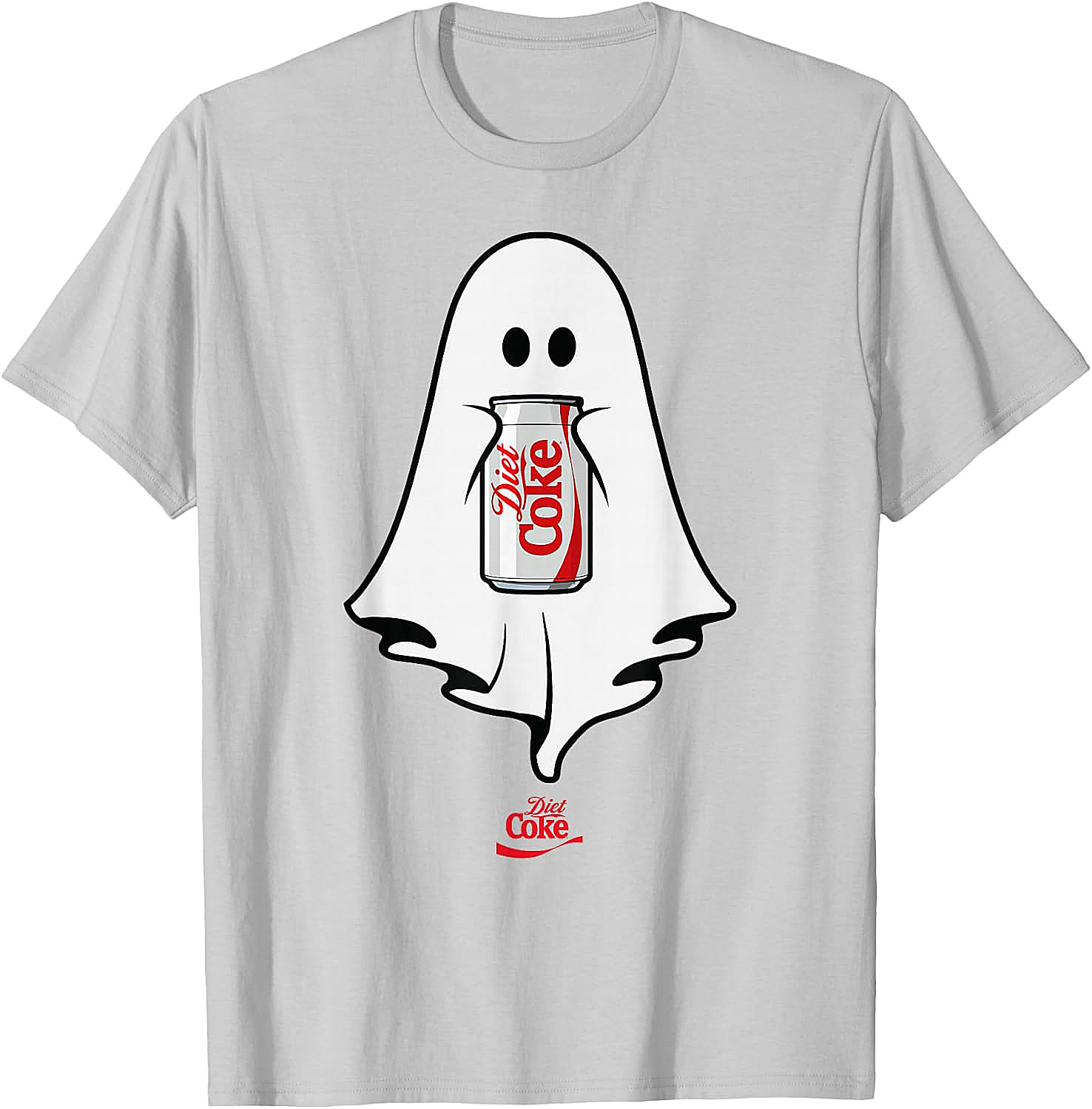 Diet Coke Ghost T-Shirt Halloween Funny Tee Soft Cotton