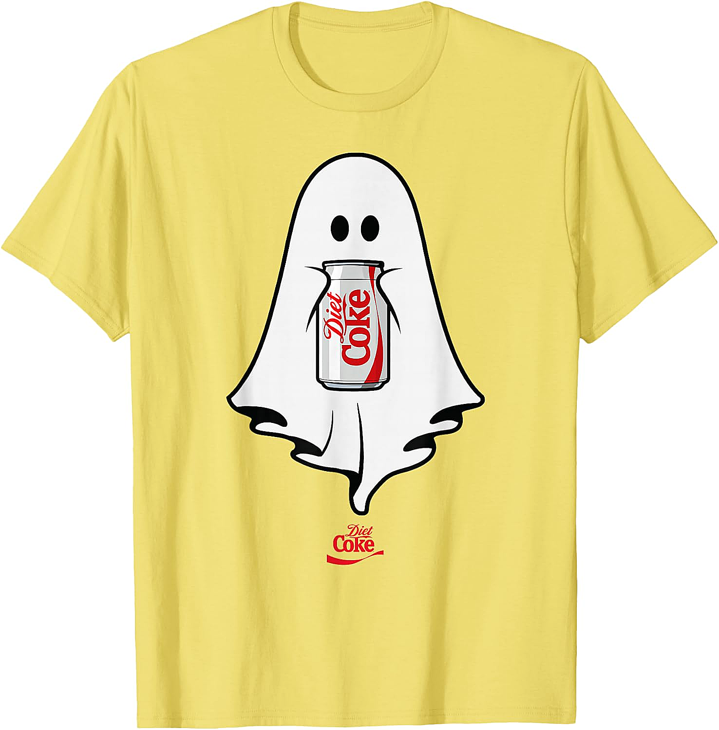 Diet Coke Ghost T-Shirt Halloween Funny Tee Soft Cotton