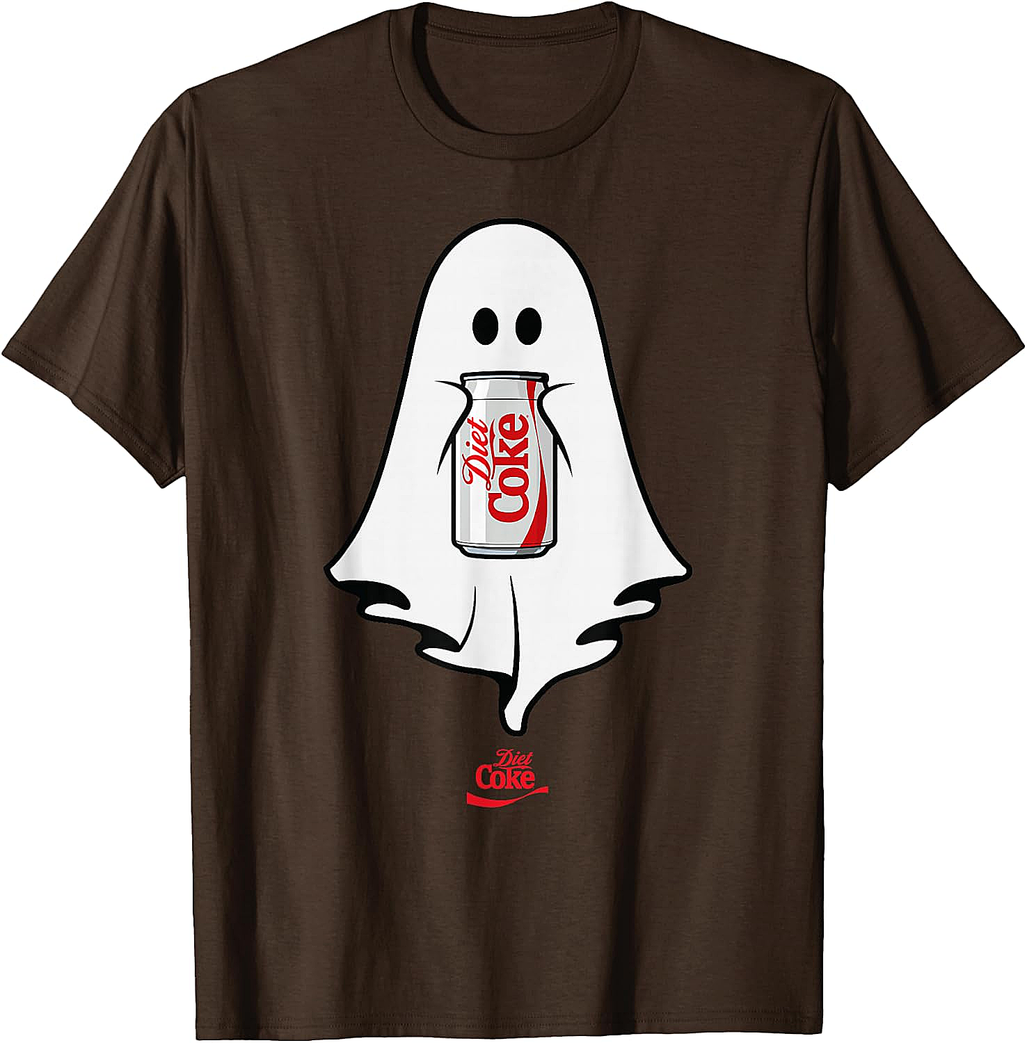 Diet Coke Ghost T-Shirt Halloween Funny Tee Soft Cotton