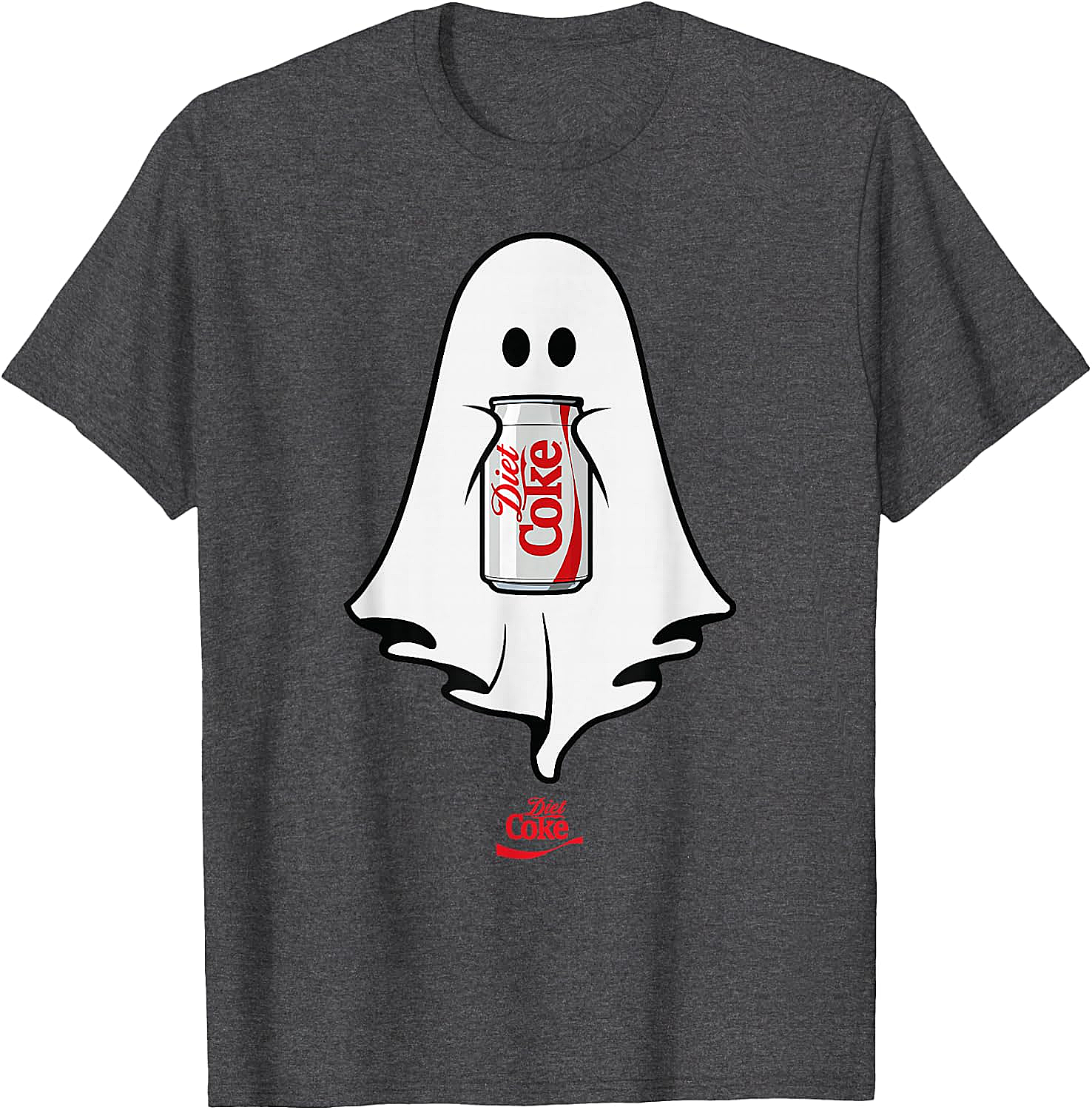 Diet Coke Ghost T-Shirt Halloween Funny Tee Soft Cotton