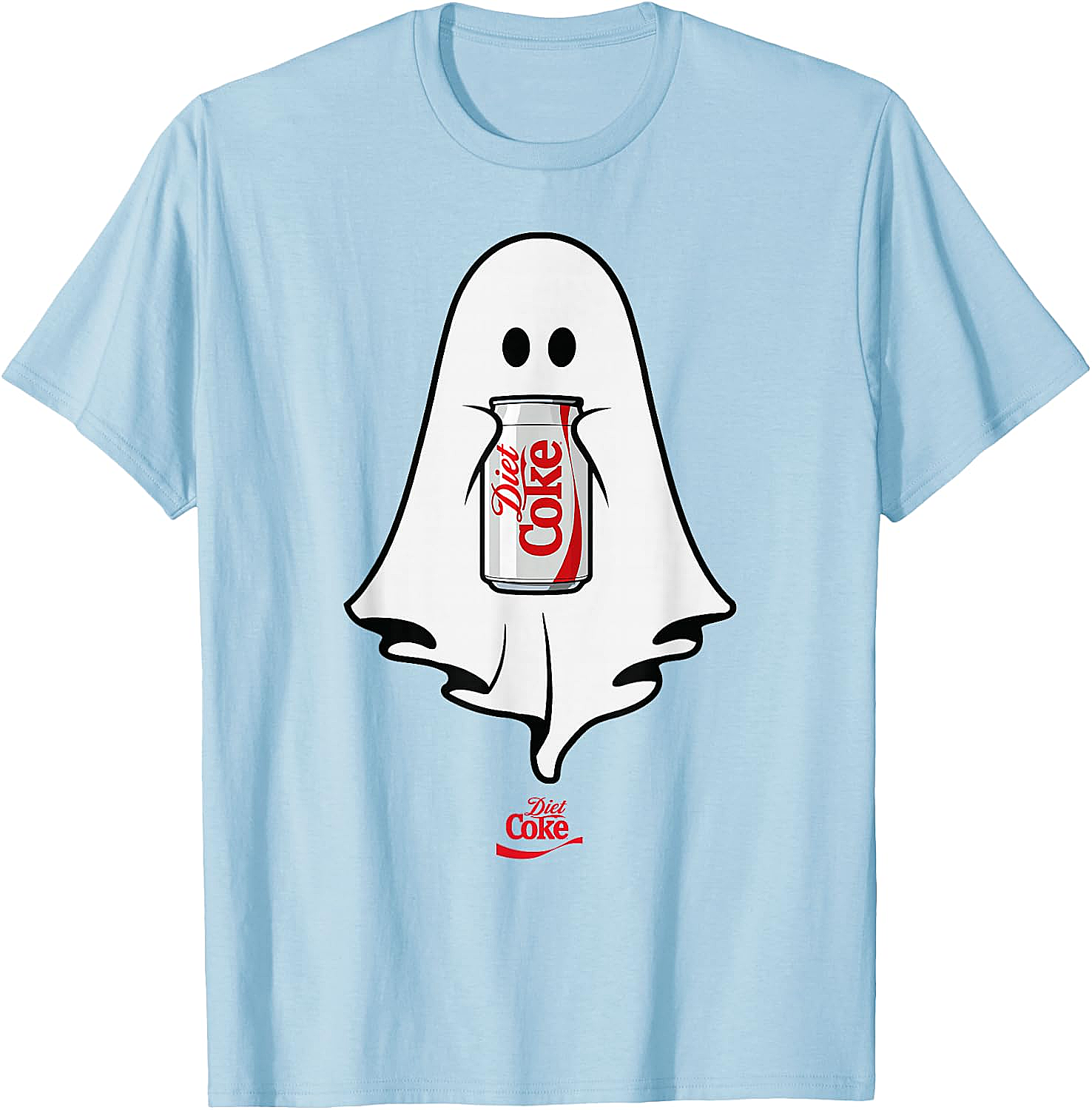 Diet Coke Ghost T-Shirt Halloween Funny Tee Soft Cotton