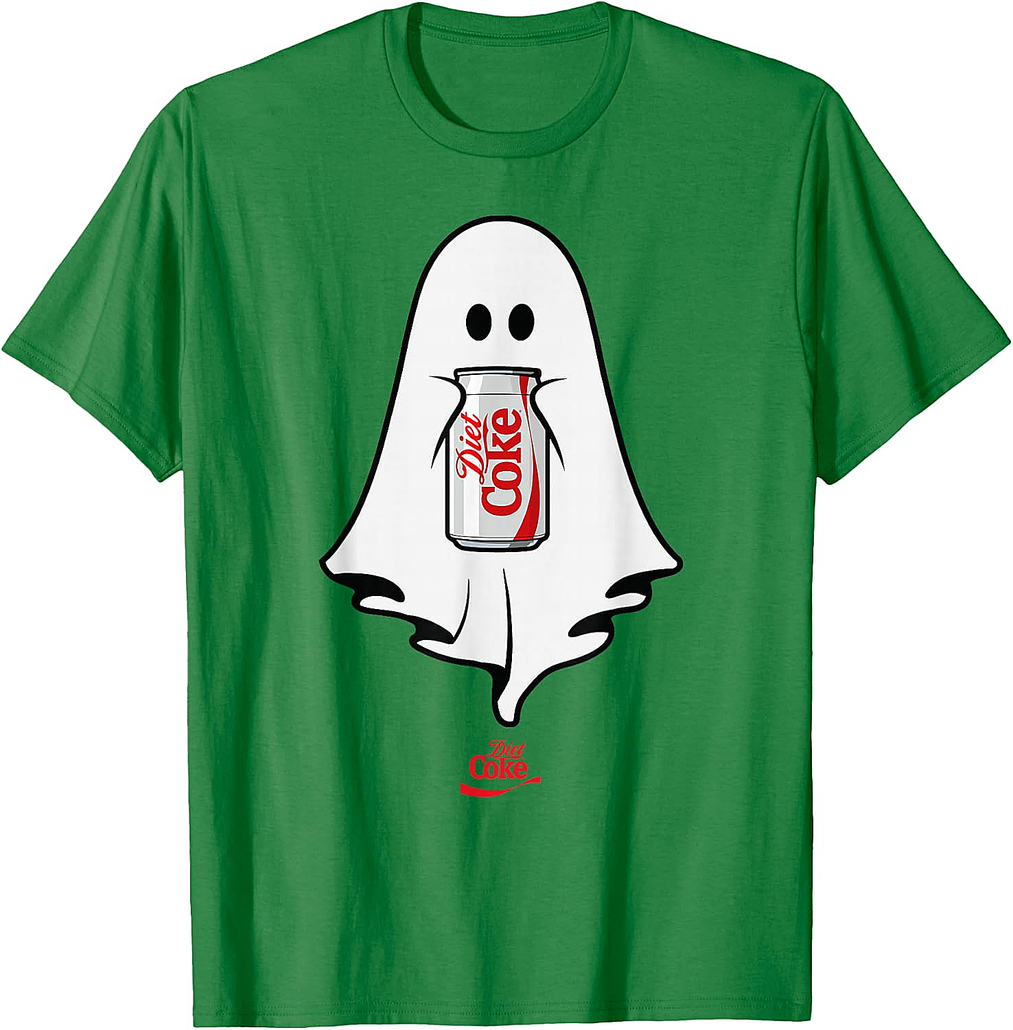 Diet Coke Ghost T-Shirt Halloween Funny Tee Soft Cotton