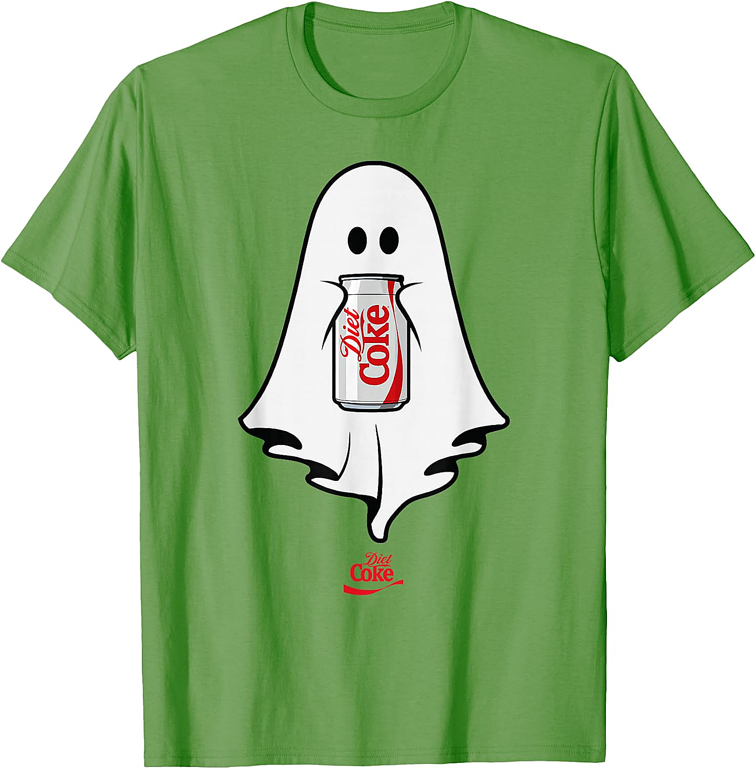 Diet Coke Ghost T-Shirt Halloween Funny Tee Soft Cotton