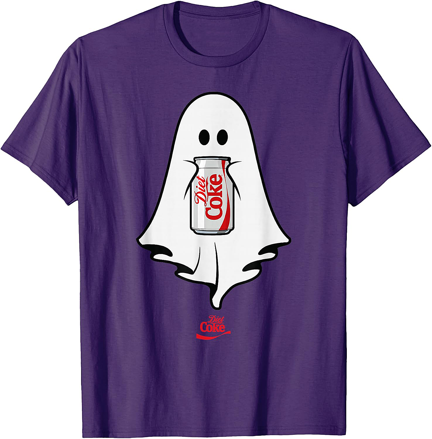 Diet Coke Ghost T-Shirt Halloween Funny Tee Soft Cotton