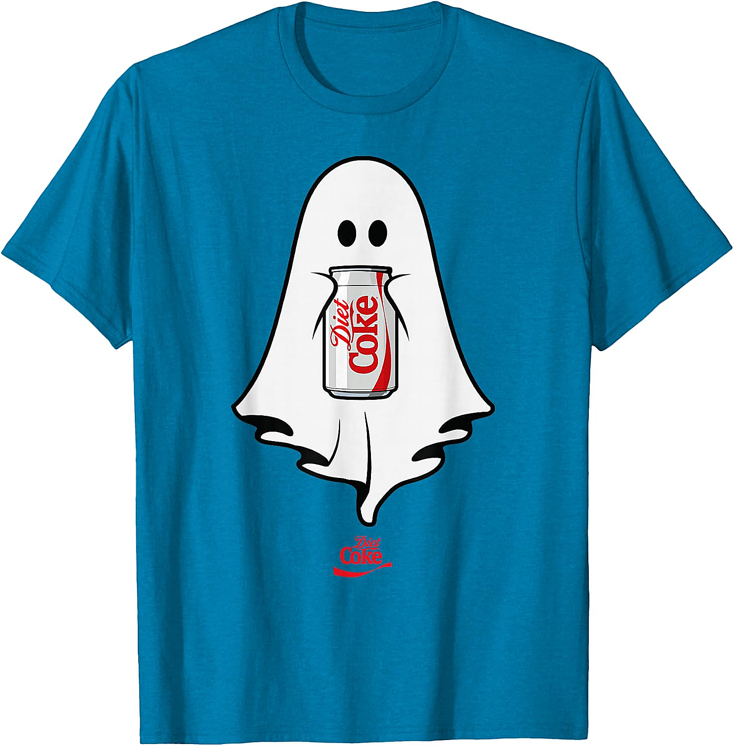 Diet Coke Ghost T-Shirt Halloween Funny Tee Soft Cotton