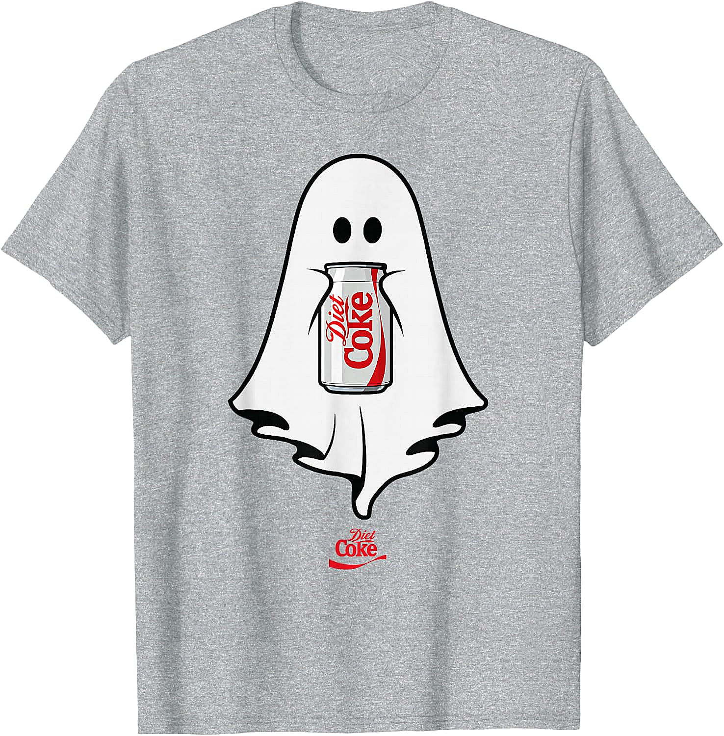 Diet Coke Ghost T-Shirt Halloween Funny Tee Soft Cotton