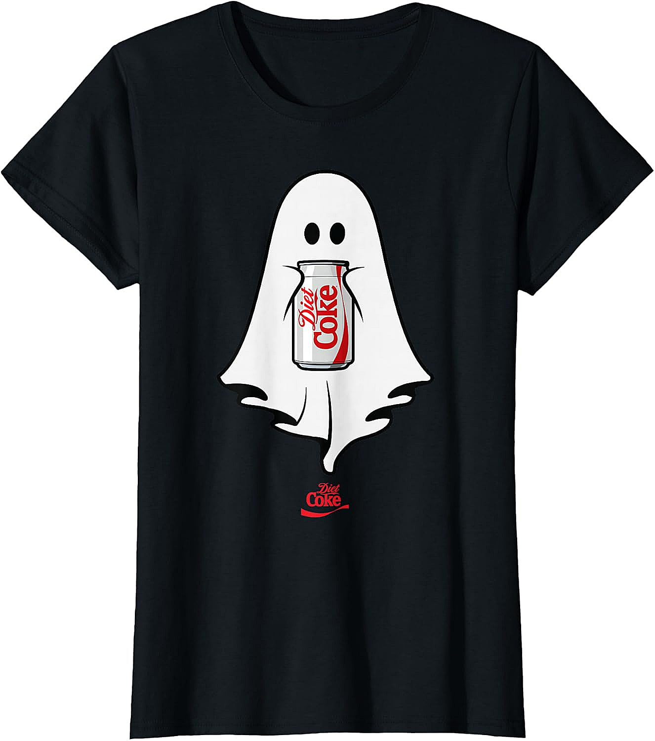 Diet Coke Ghost T-Shirt Halloween Funny Tee Soft Cotton