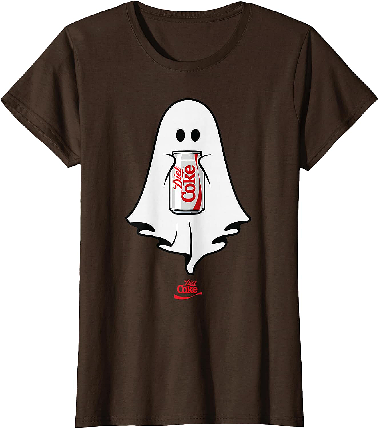 Diet Coke Ghost T-Shirt Halloween Funny Tee Soft Cotton