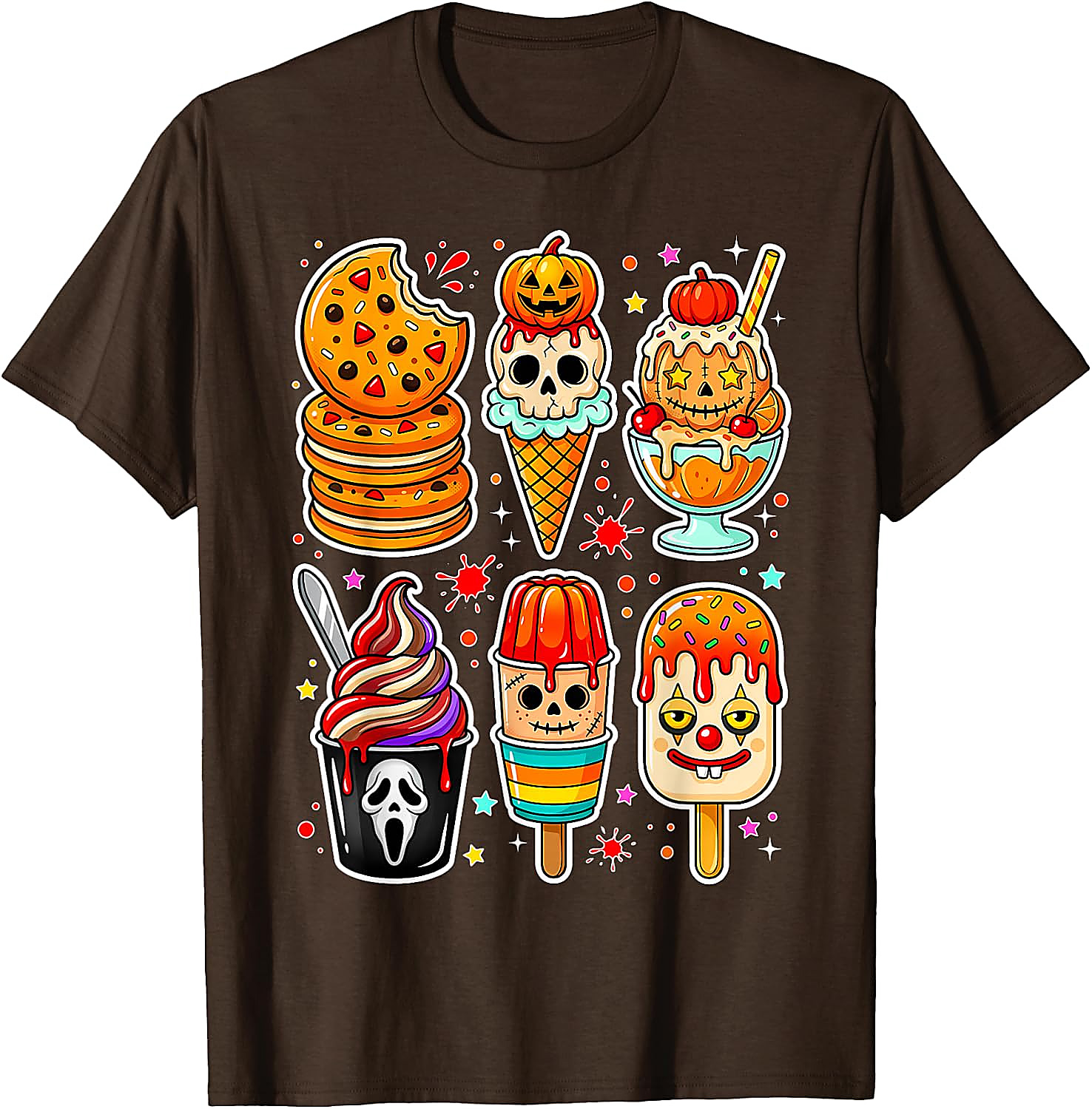 Summerween Horror Ice Cream T-Shirt | Spooky Graphic Tee