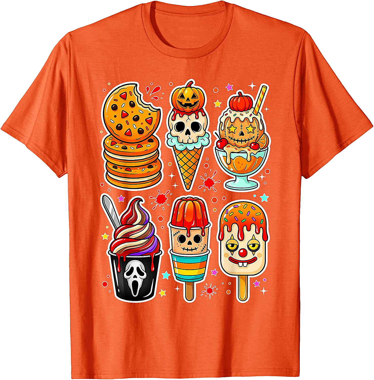 Summerween Horror Ice Cream T-Shirt | Spooky Graphic Tee