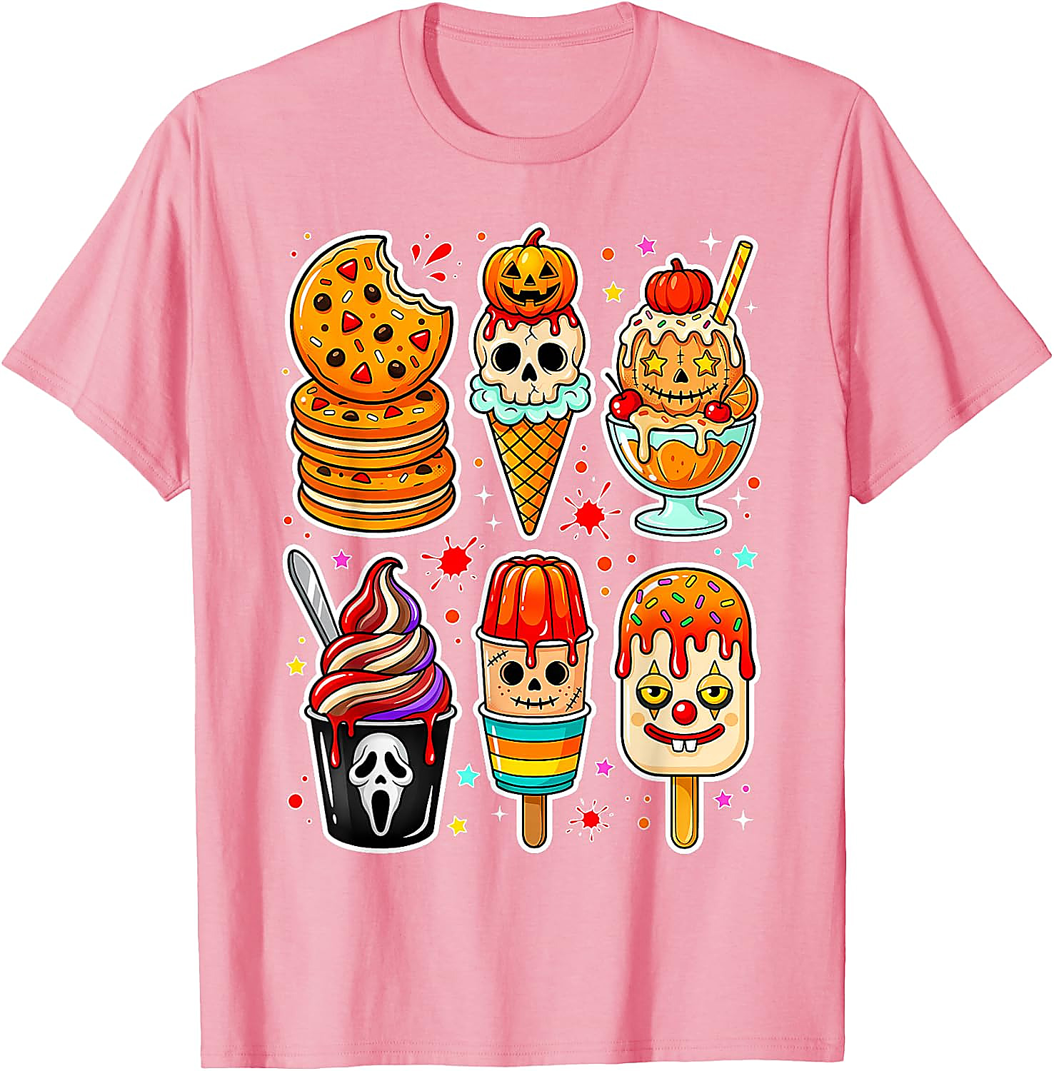 Summerween Horror Ice Cream T-Shirt | Spooky Graphic Tee