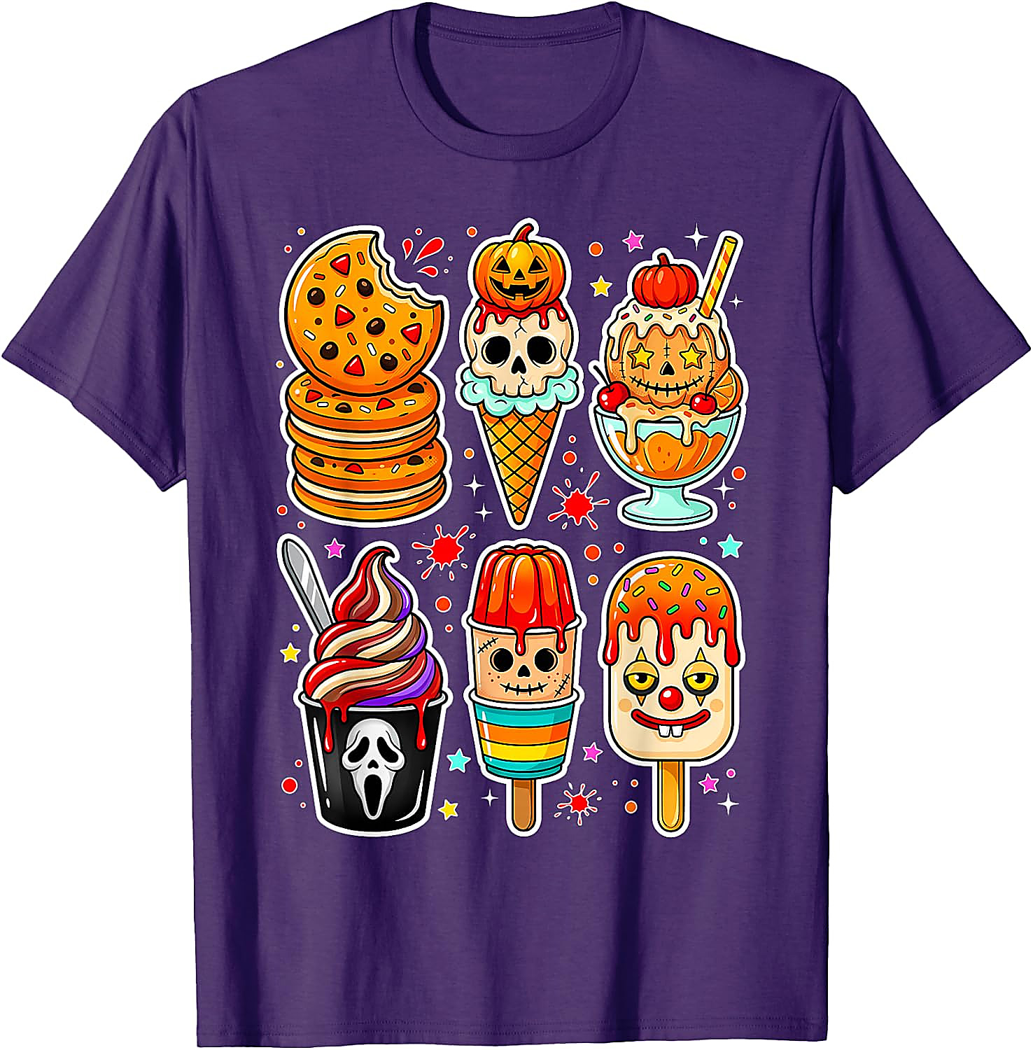 Summerween Horror Ice Cream T-Shirt | Spooky Graphic Tee