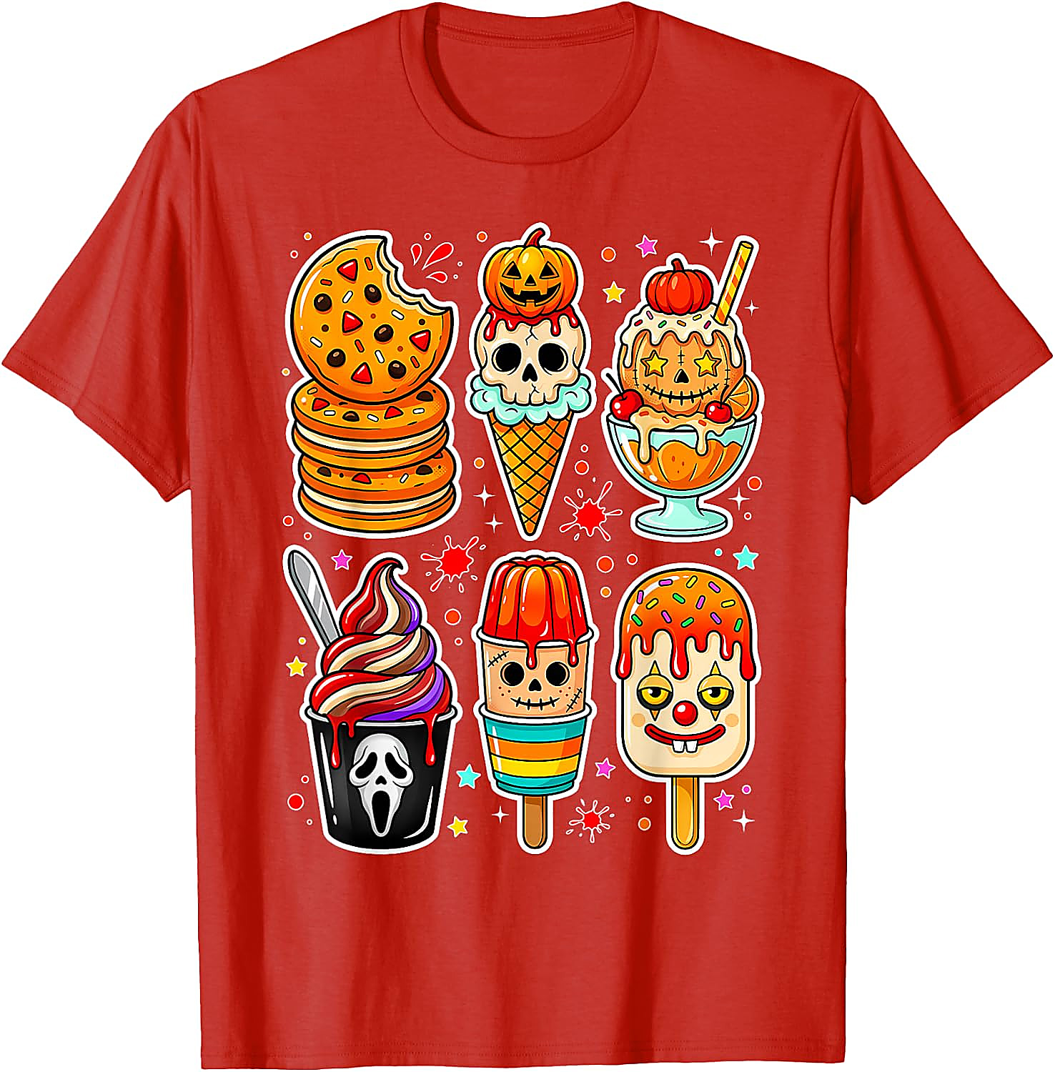 Summerween Horror Ice Cream T-Shirt | Spooky Graphic Tee