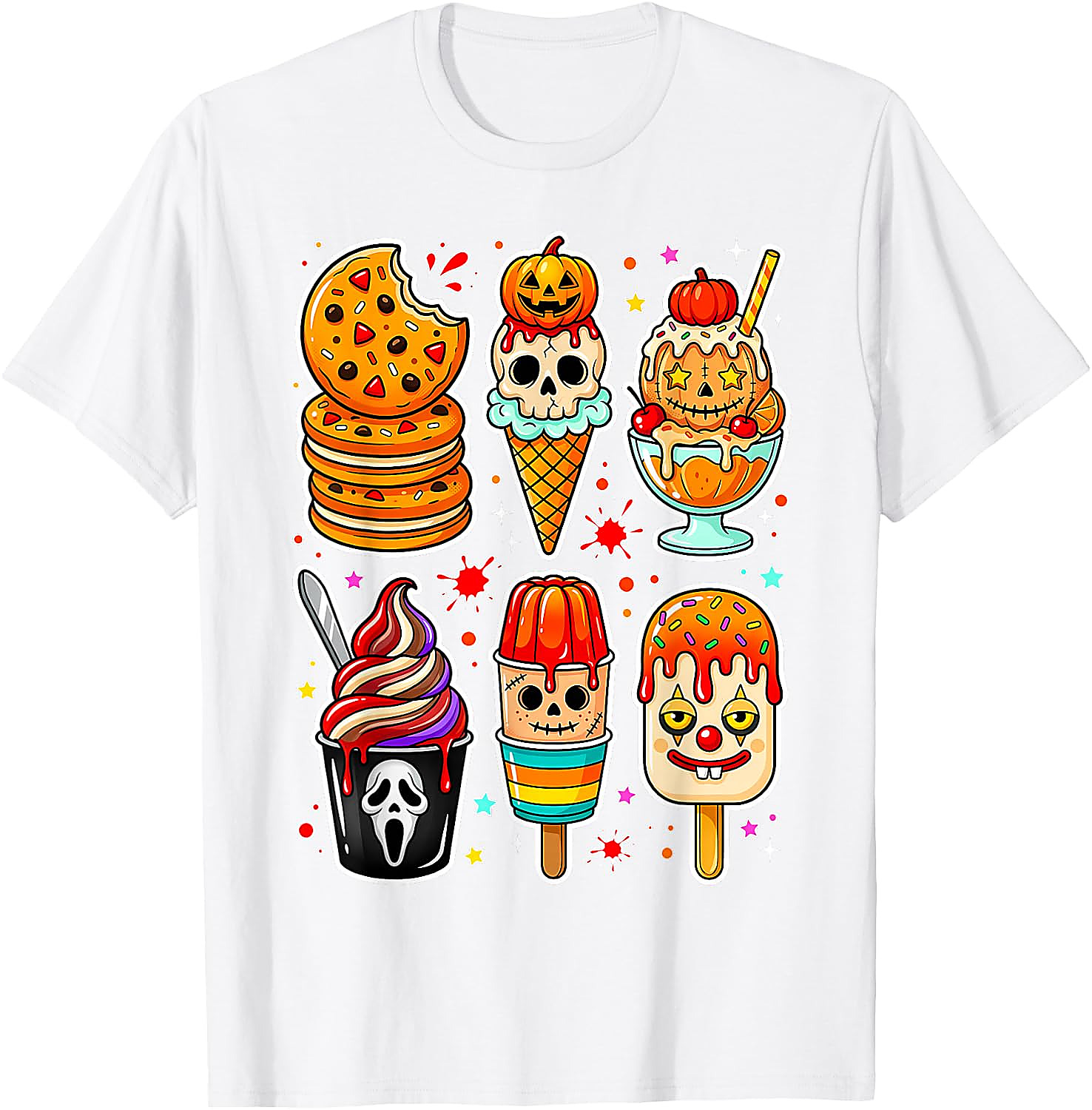 Summerween Horror Ice Cream T-Shirt | Spooky Graphic Tee