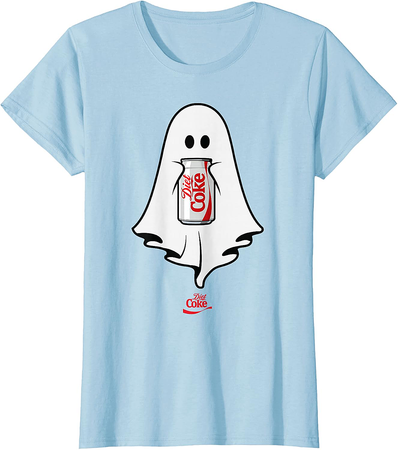 Diet Coke Ghost T-Shirt Halloween Funny Tee Soft Cotton