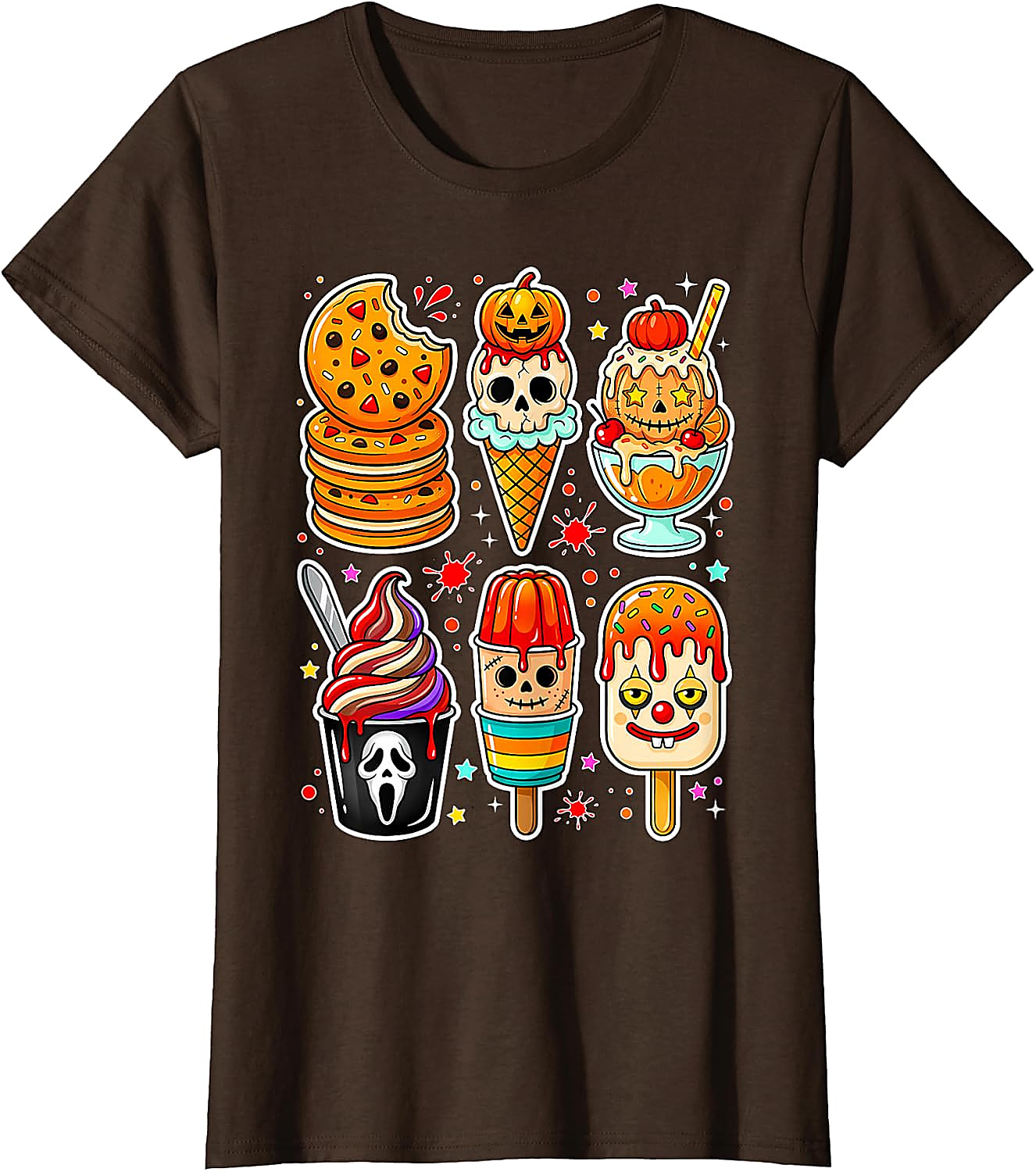 Summerween Horror Ice Cream T-Shirt | Spooky Graphic Tee