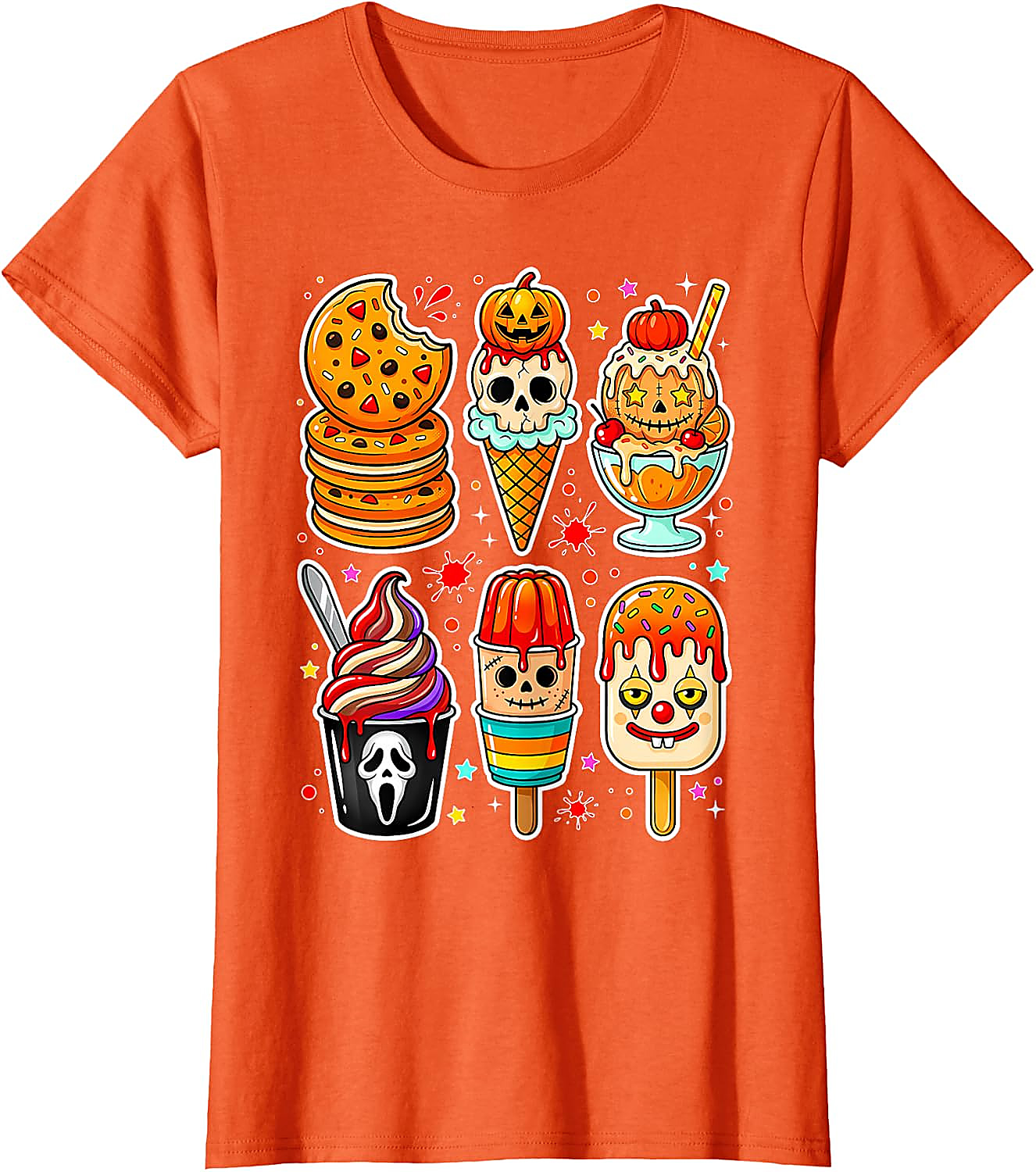 Summerween Horror Ice Cream T-Shirt | Spooky Graphic Tee