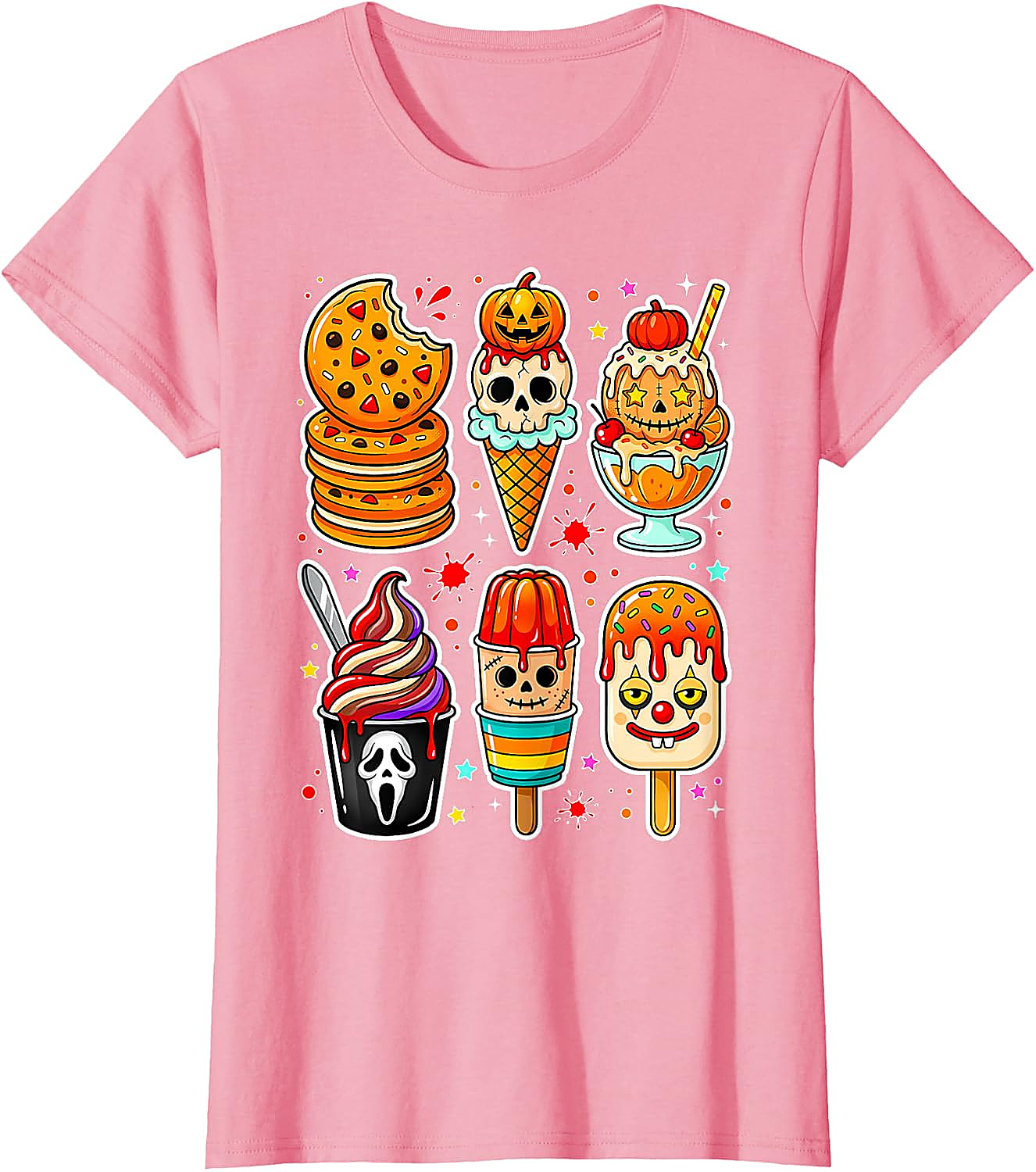Summerween Horror Ice Cream T-Shirt | Spooky Graphic Tee