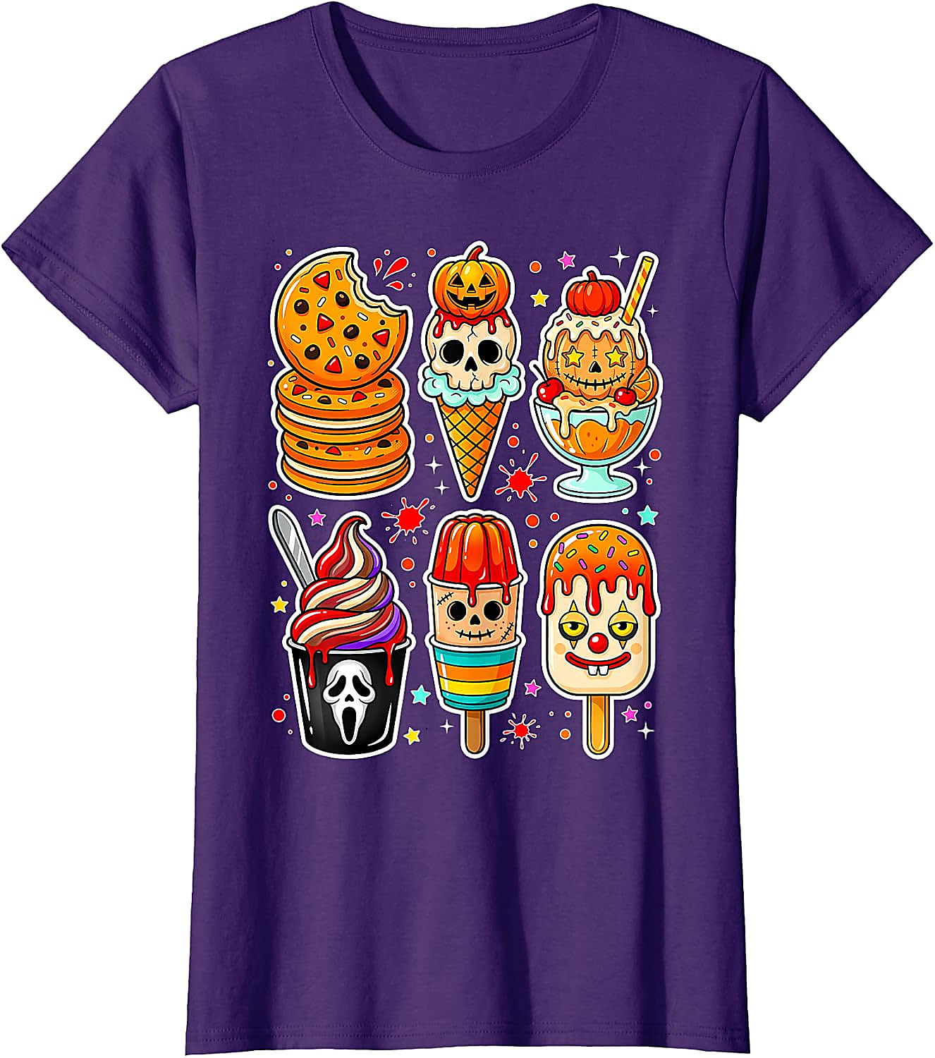 Summerween Horror Ice Cream T-Shirt | Spooky Graphic Tee