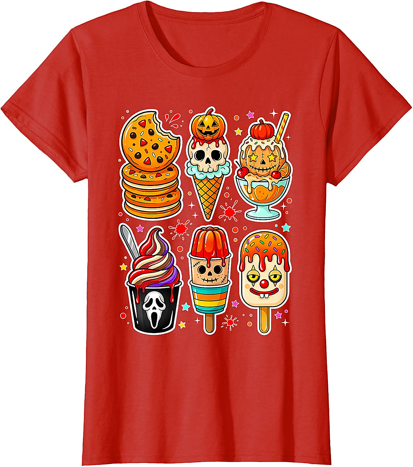 Summerween Horror Ice Cream T-Shirt | Spooky Graphic Tee