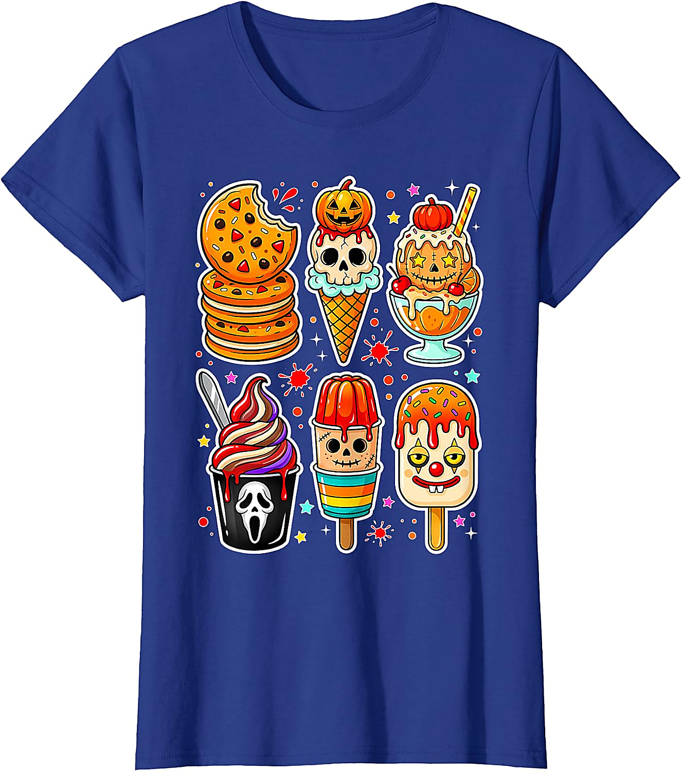 Summerween Horror Ice Cream T-Shirt | Spooky Graphic Tee