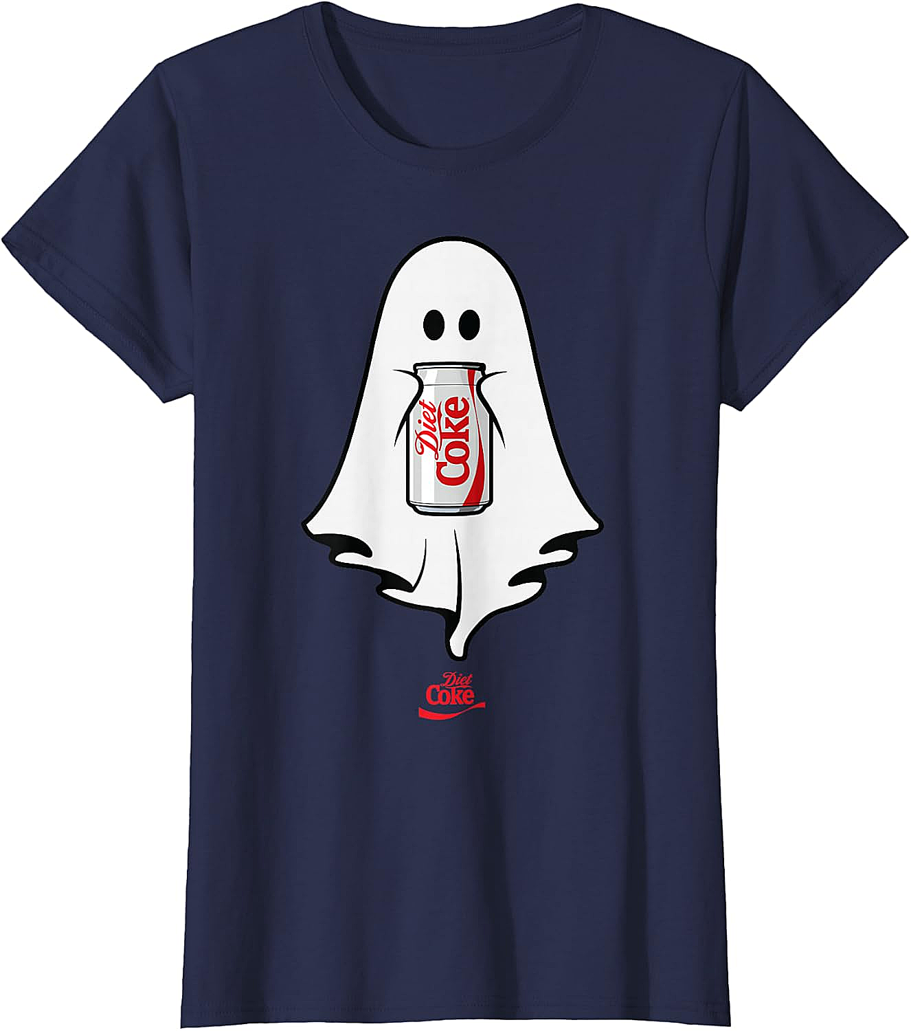 Diet Coke Ghost T-Shirt Halloween Funny Tee Soft Cotton