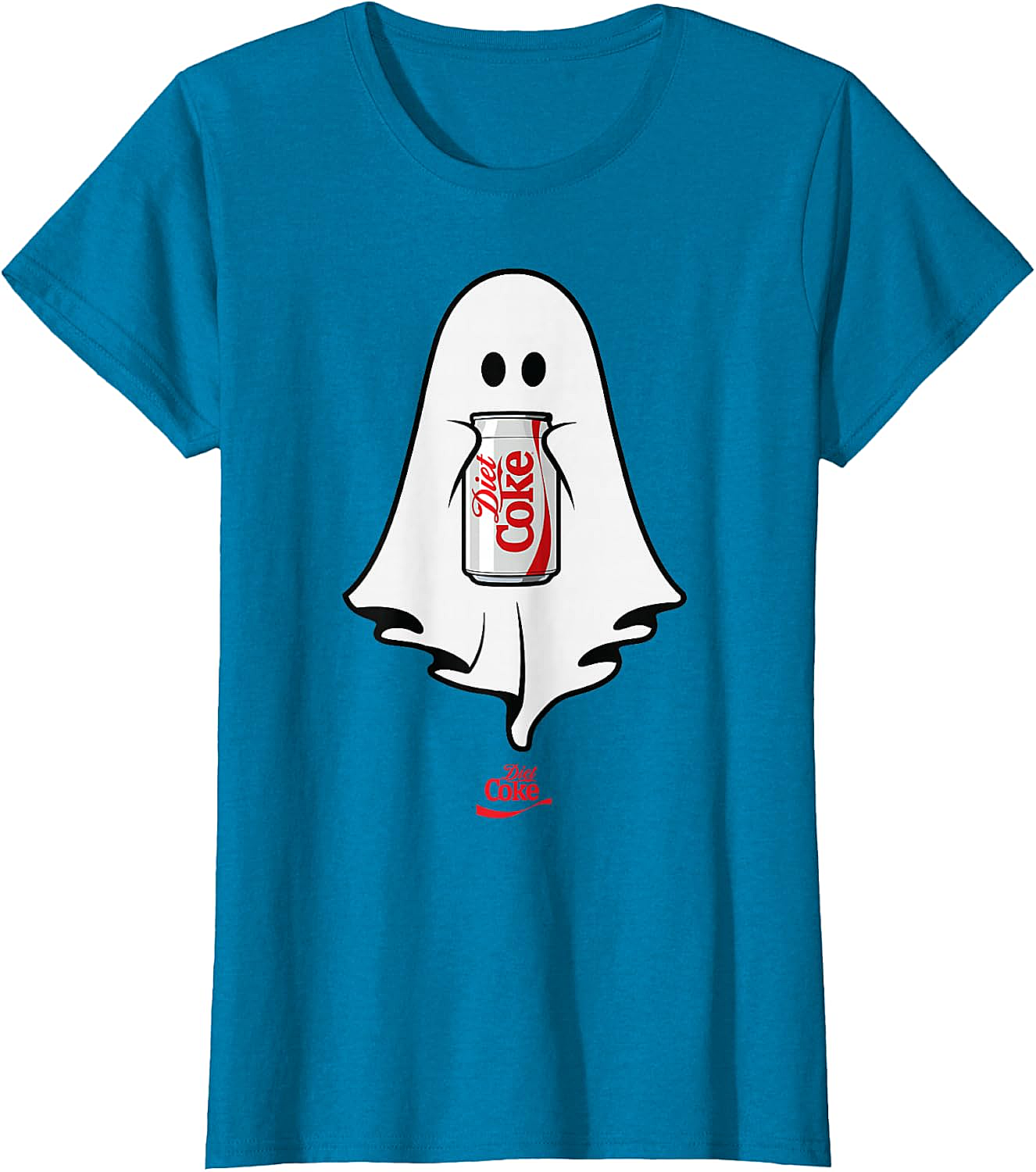 Diet Coke Ghost T-Shirt Halloween Funny Tee Soft Cotton