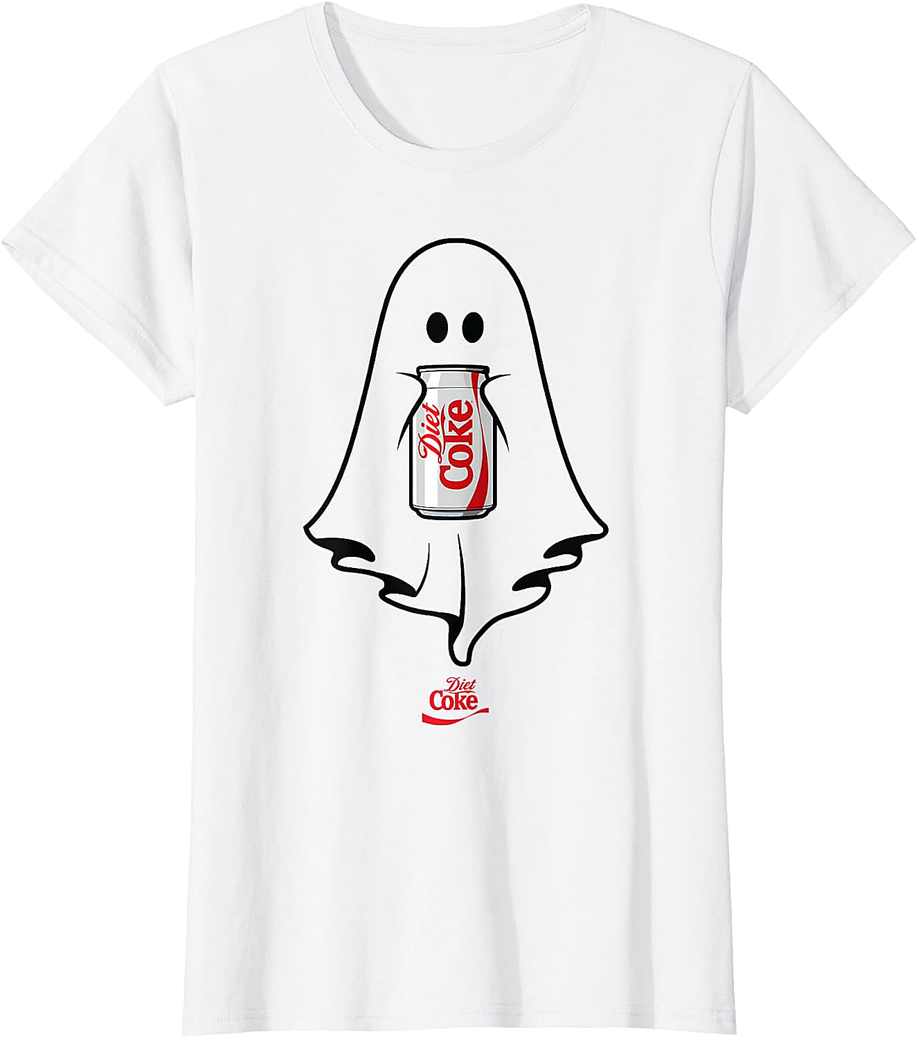 Diet Coke Ghost T-Shirt Halloween Funny Tee Soft Cotton