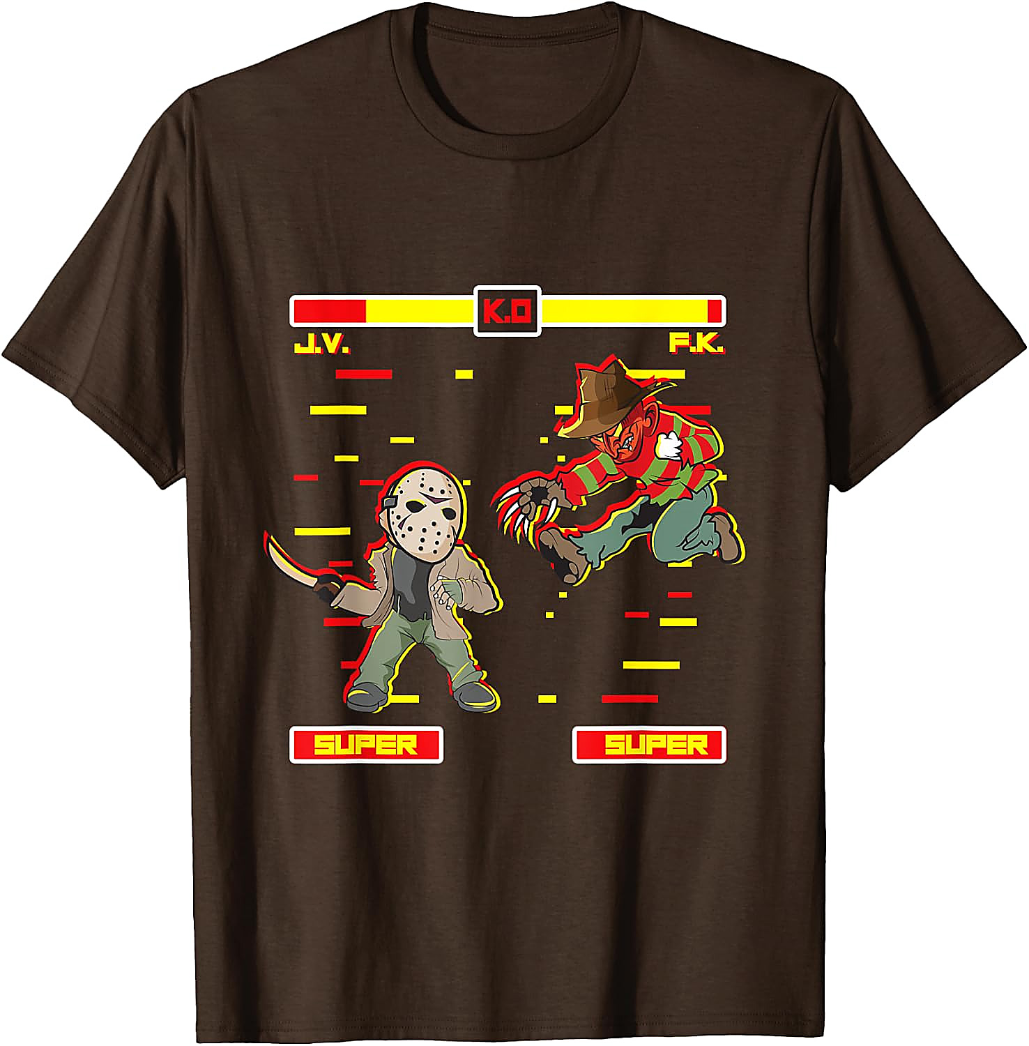 Horror Video Game T-Shirt | Freddy vs Jason Graphic Tee