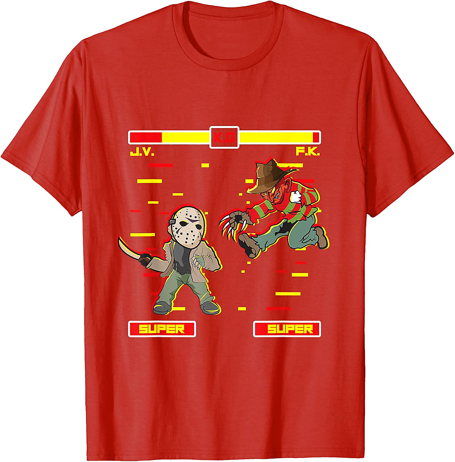 Horror Video Game T-Shirt | Freddy vs Jason Graphic Tee