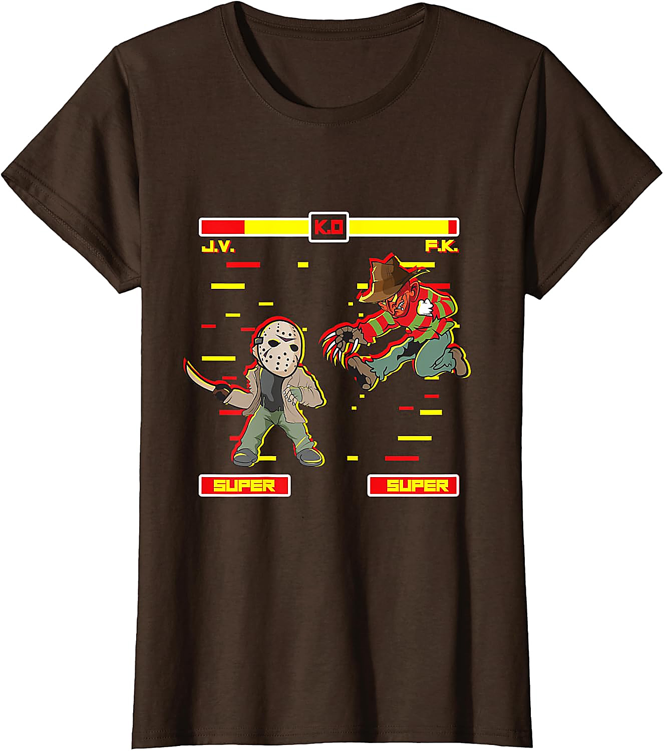 Horror Video Game T-Shirt | Freddy vs Jason Graphic Tee