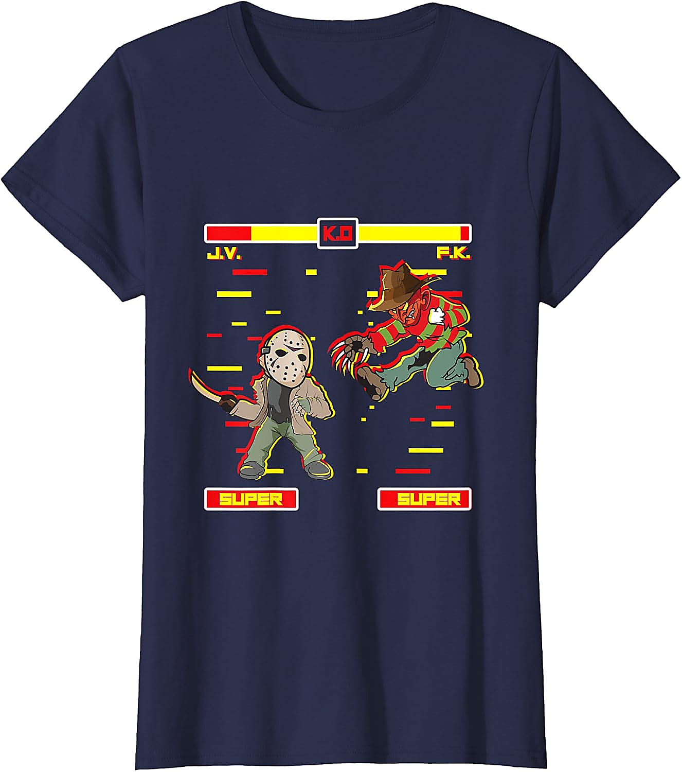 Horror Video Game T-Shirt | Freddy vs Jason Graphic Tee