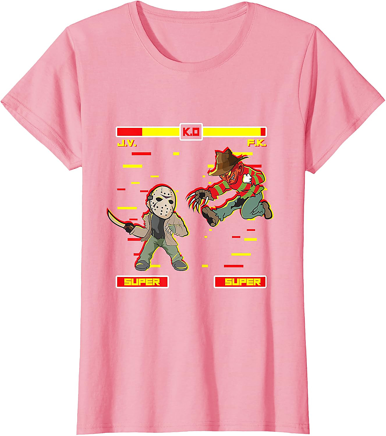 Horror Video Game T-Shirt | Freddy vs Jason Graphic Tee