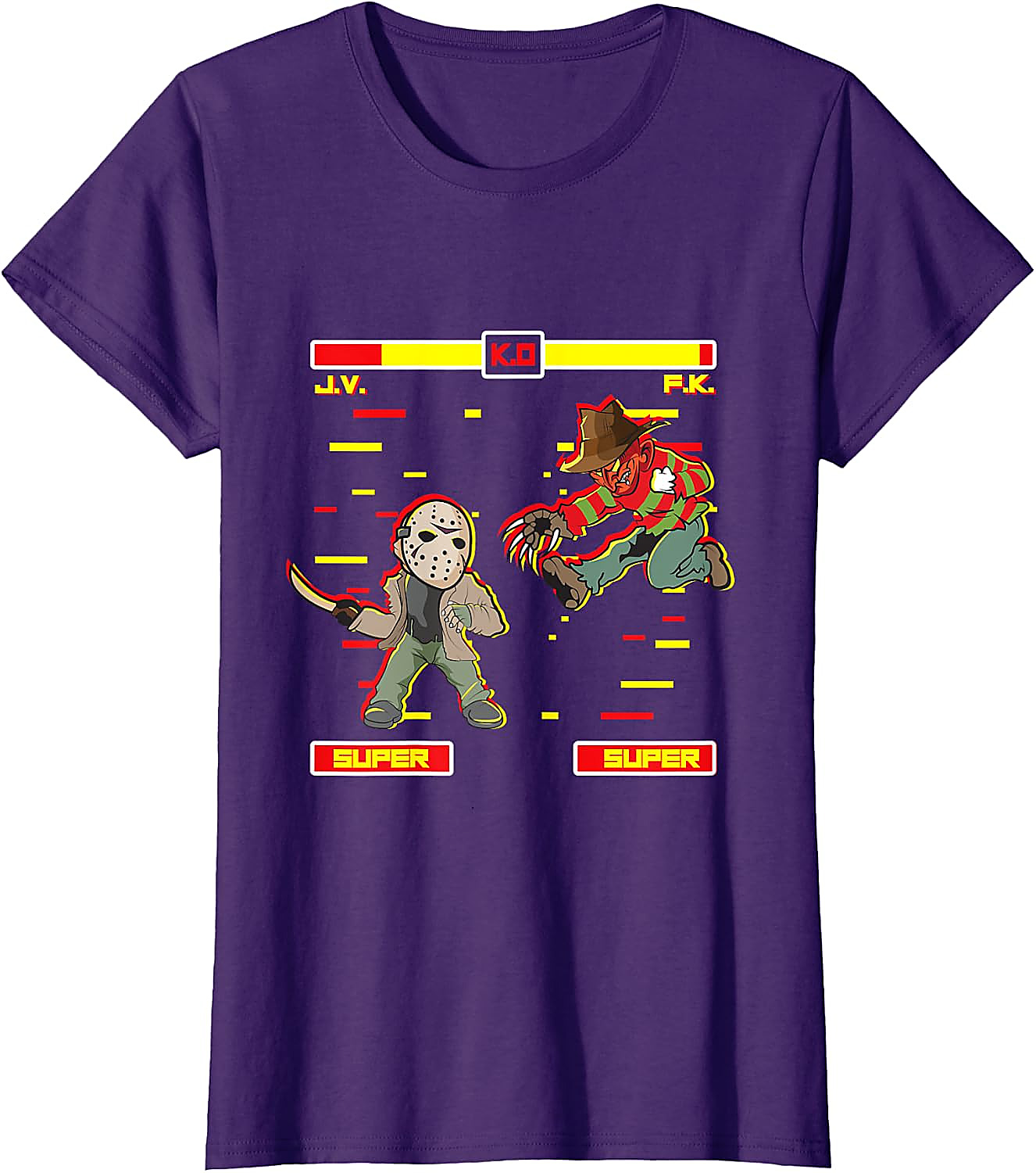 Horror Video Game T-Shirt | Freddy vs Jason Graphic Tee