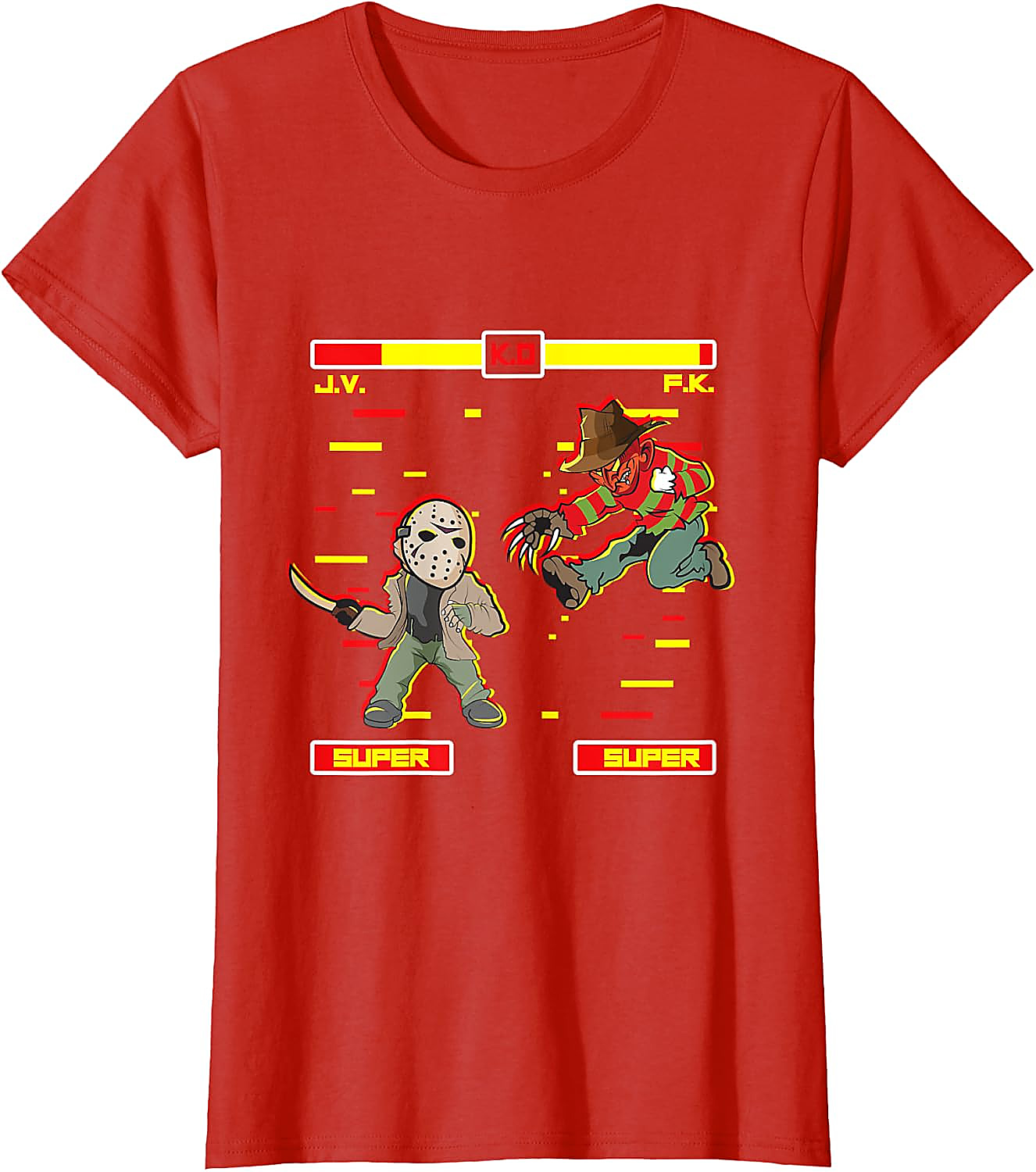 Horror Video Game T-Shirt | Freddy vs Jason Graphic Tee