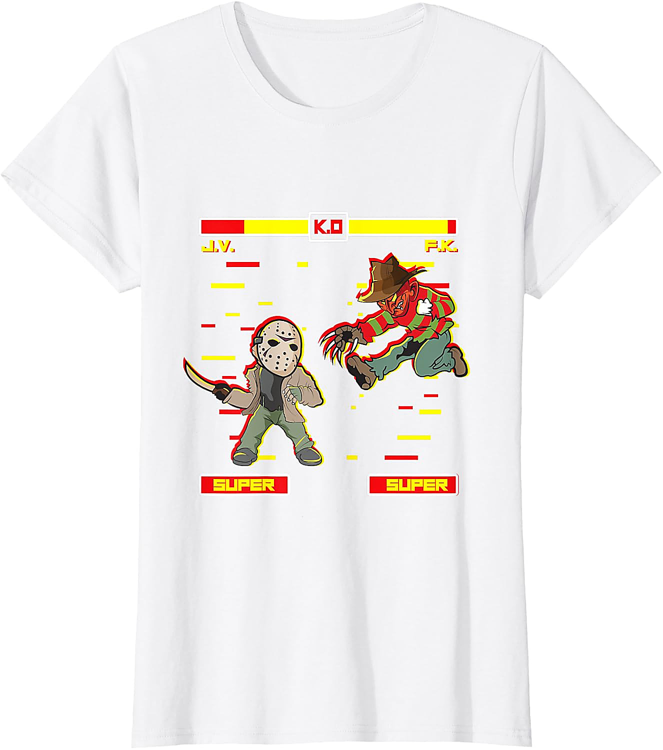 Horror Video Game T-Shirt | Freddy vs Jason Graphic Tee