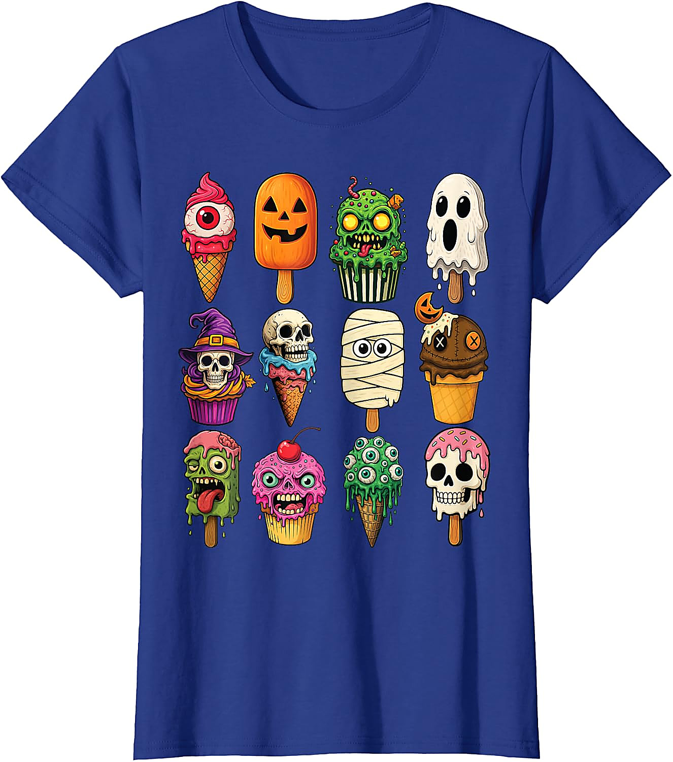 Halloween Ice Cream Monsters T-Shirt | Funny Scary Tee