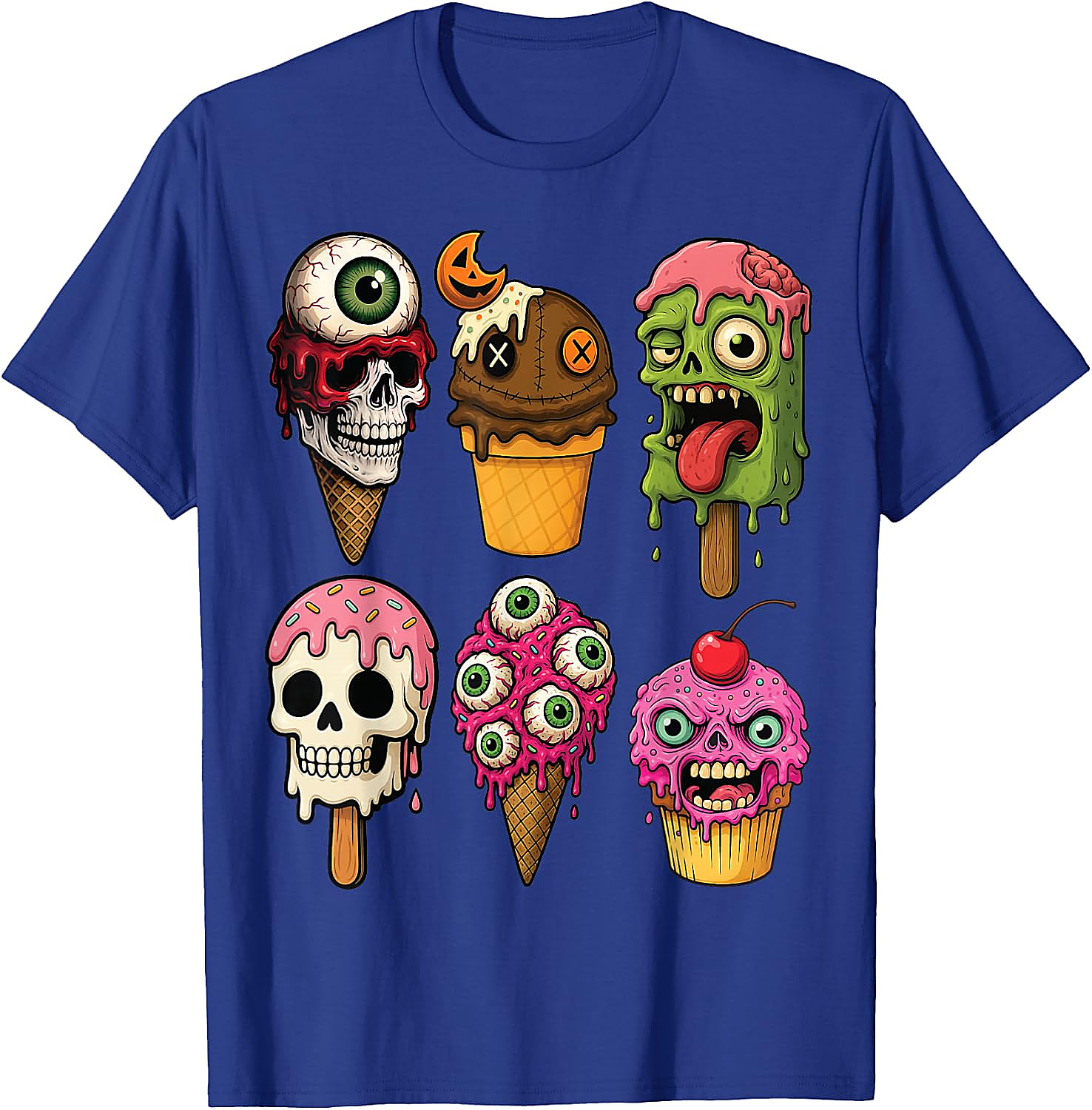 Halloween Ice Cream Monsters T-Shirt | Funny Horror Tee