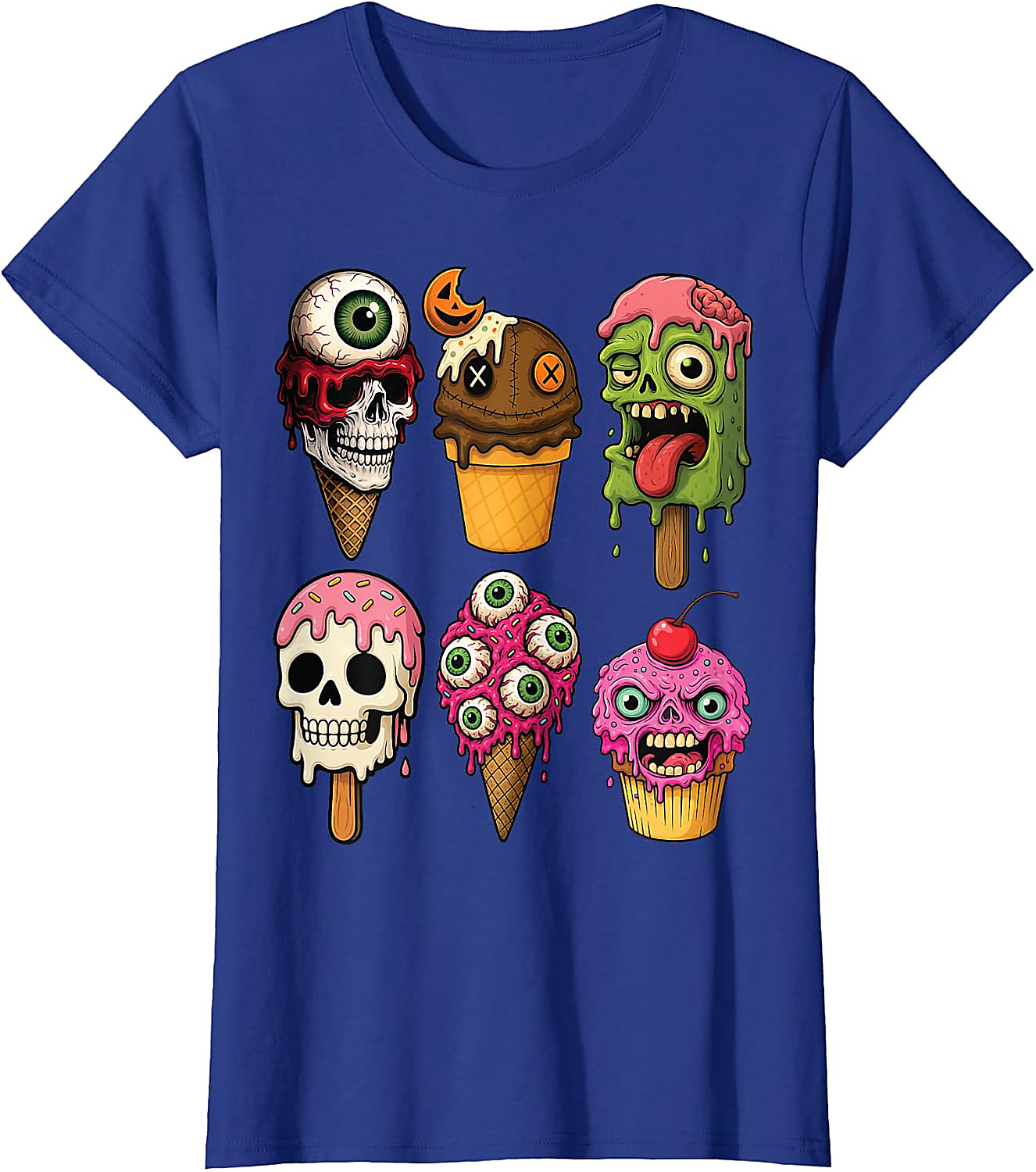 Halloween Ice Cream Monsters T-Shirt | Funny Horror Tee