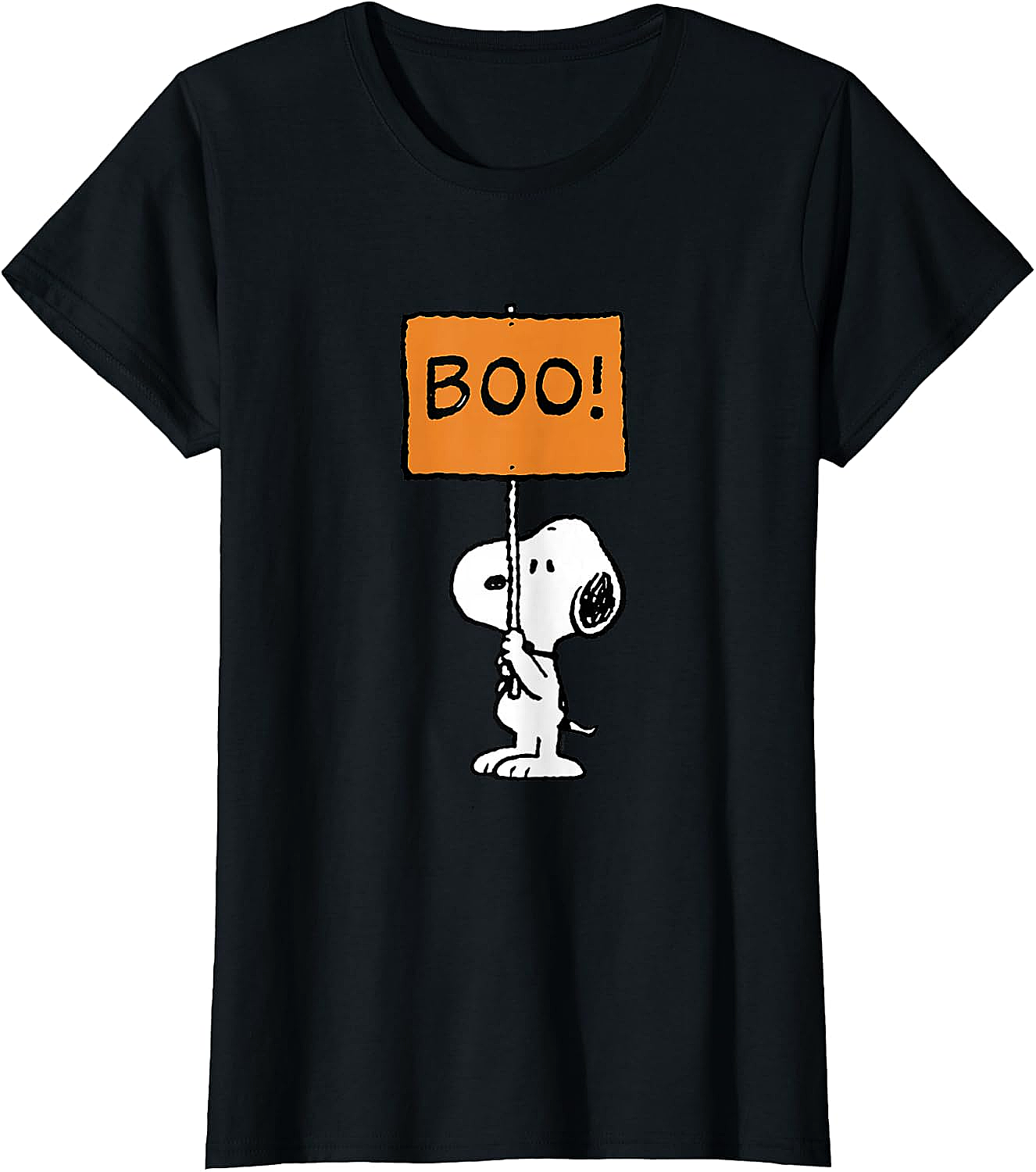  Peanuts Halloween Snoopy Boo! T-Shirt Funny Graphic Tee