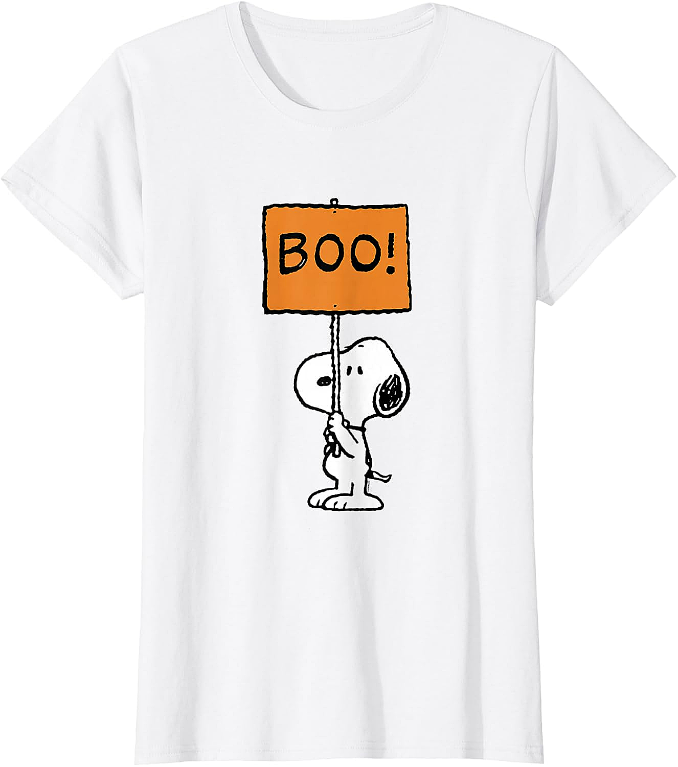 Peanuts Halloween Snoopy Boo! T-Shirt Funny Graphic Tee