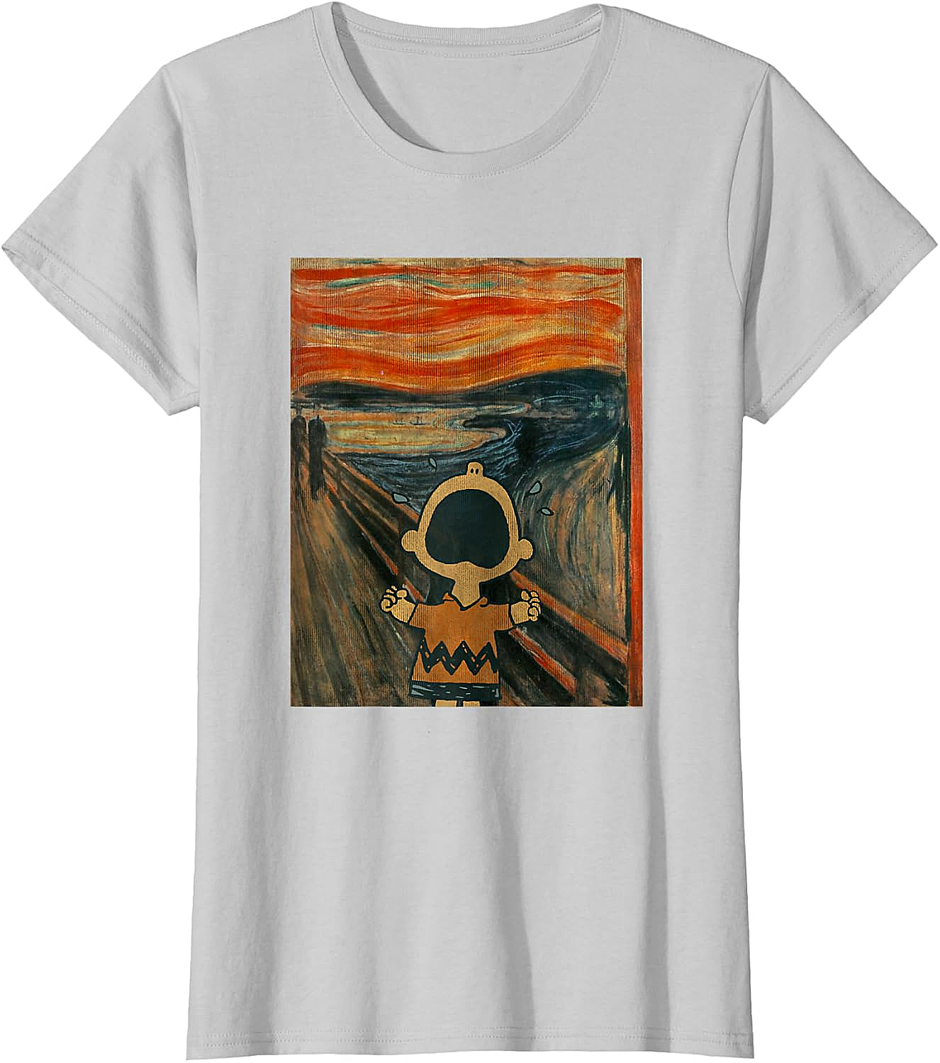 Peanuts Charlie Brown Scream Artsy T-Shirt Funny Tee