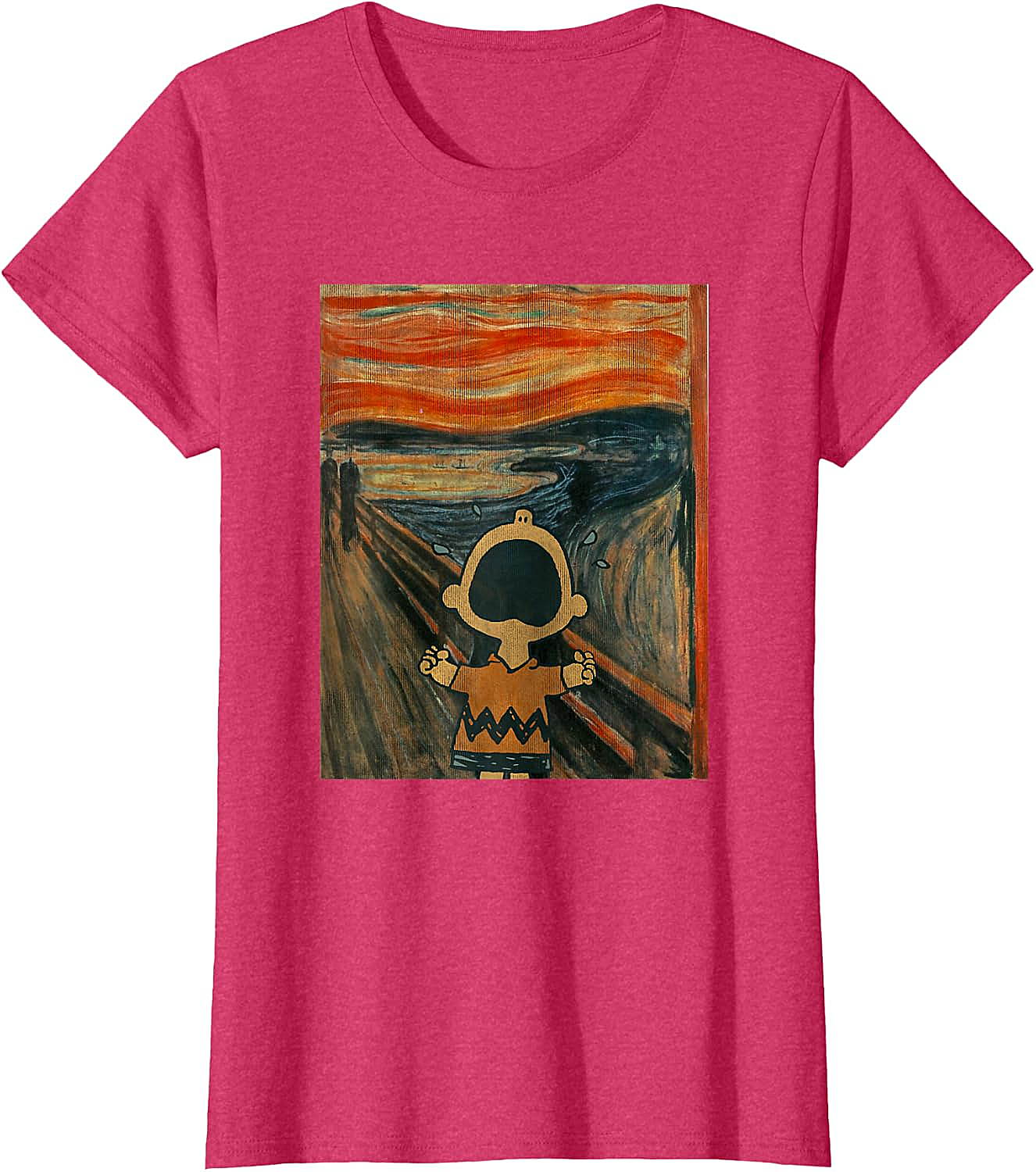 Peanuts Charlie Brown Scream Artsy T-Shirt Funny Tee